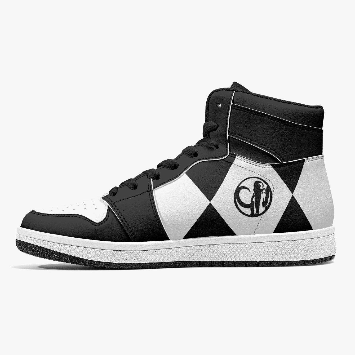 Power Rangers Black Mid 1 Basketball Shoes