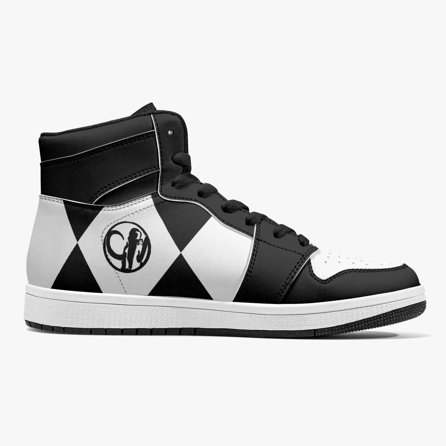 Power Rangers Black Mid 1 Basketball Shoes