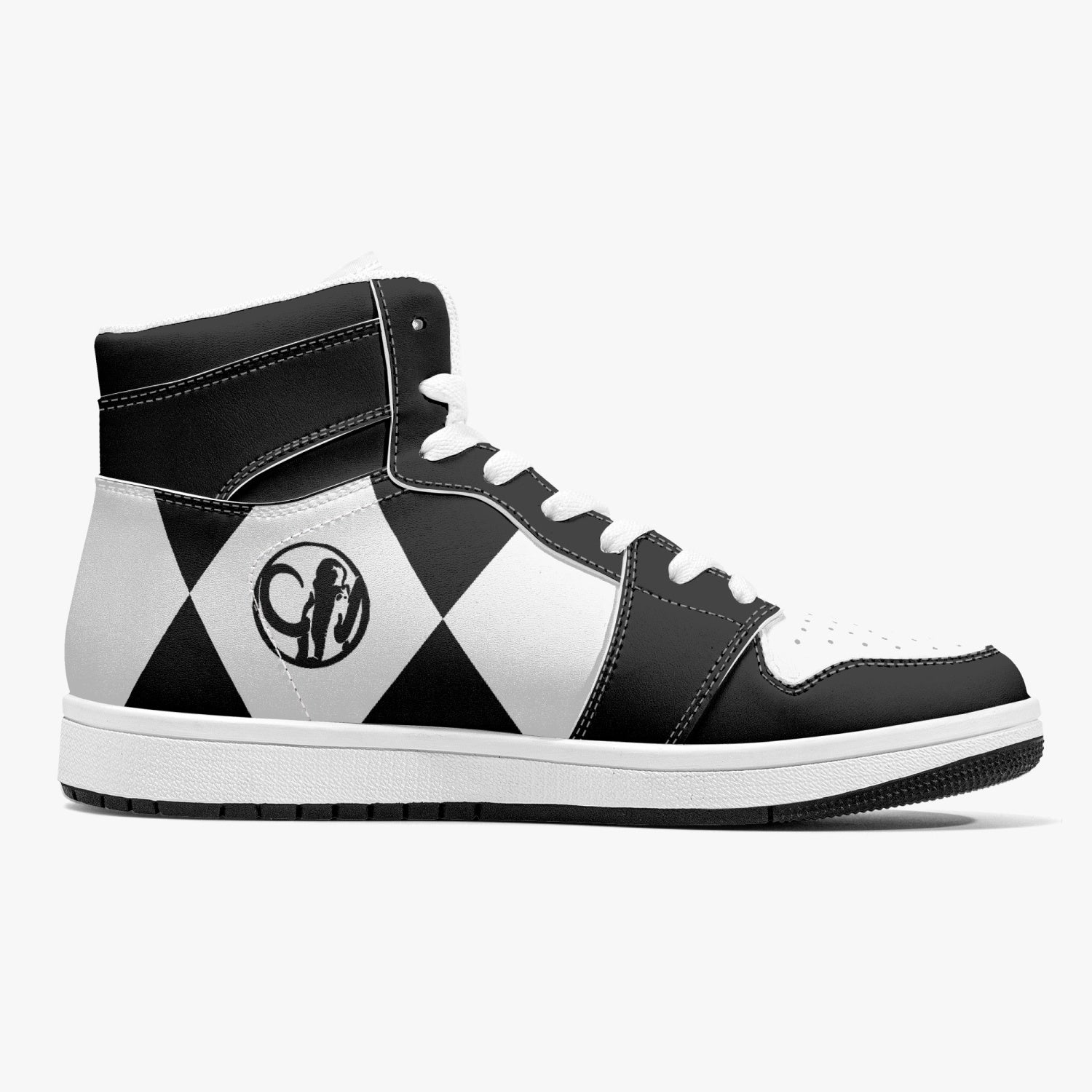 Power Rangers Black Mid 1 Basketball Shoes
