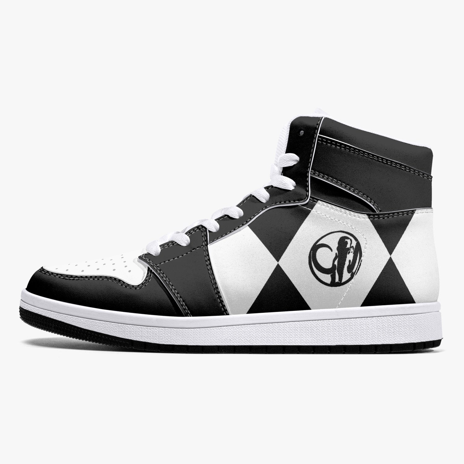 Power Rangers Black Mid 1 Basketball Shoes