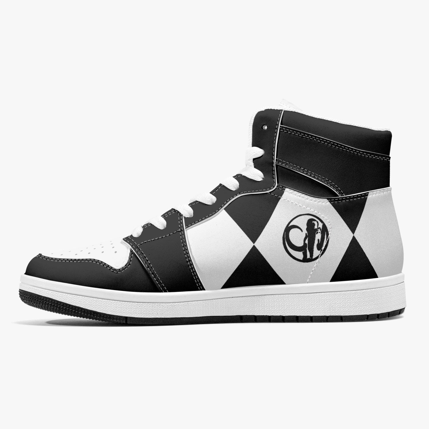 Power Rangers Black Mid 1 Basketball Shoes