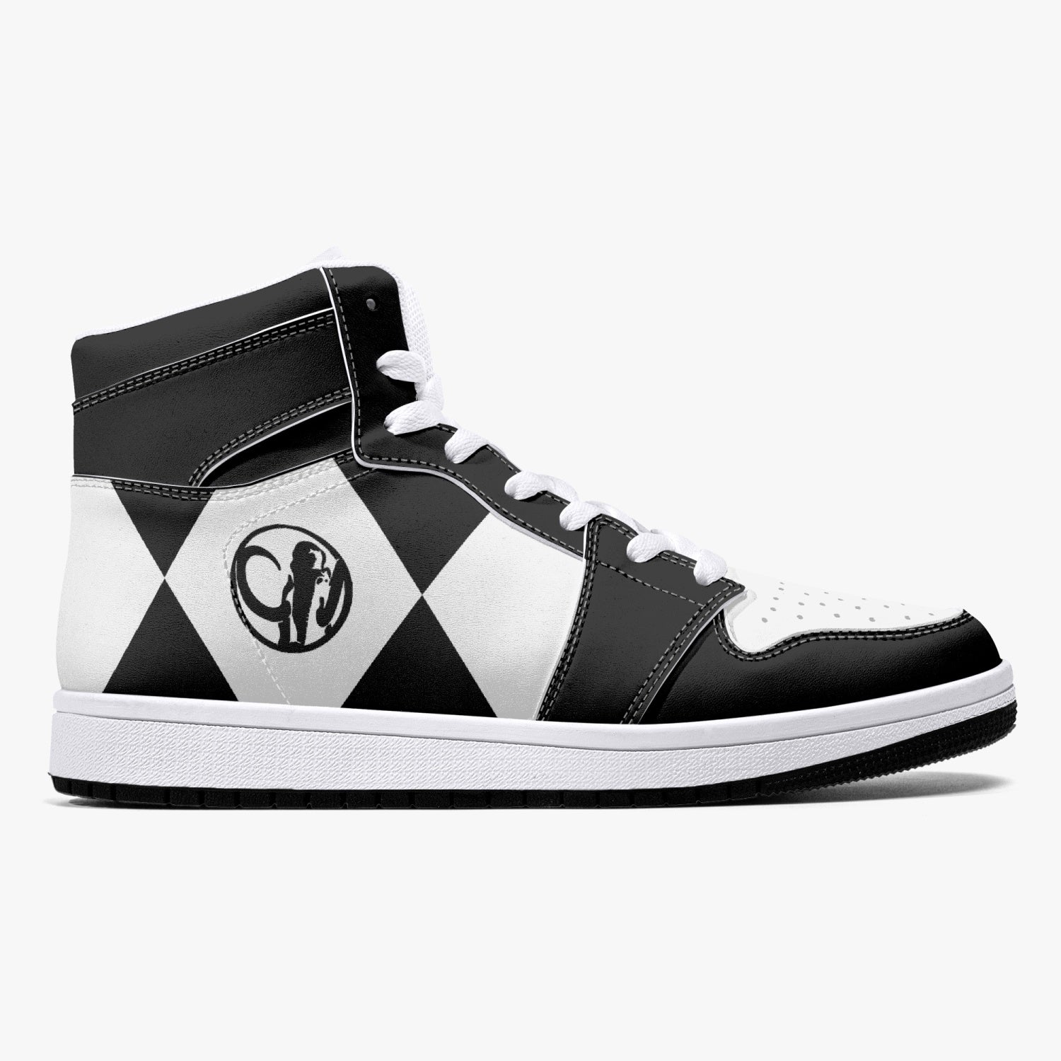 Power Rangers Black Mid 1 Basketball Shoes
