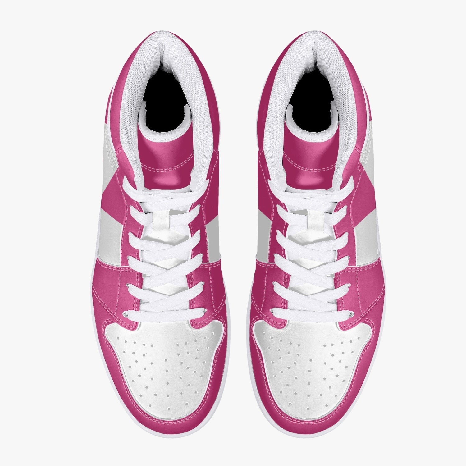 Power Rangers Pink Mid 1 Basketball Shoes