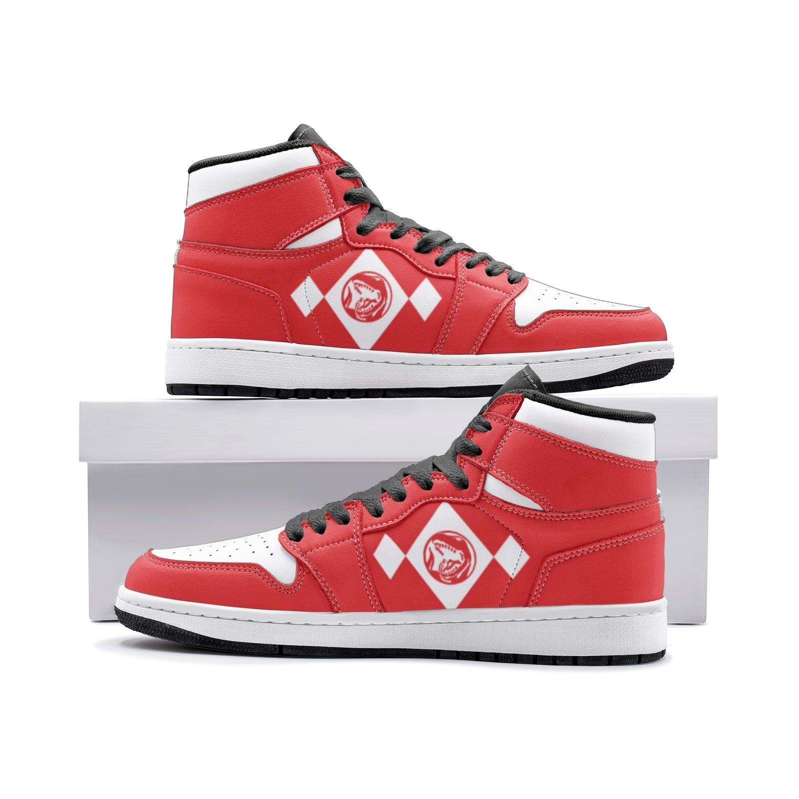 Power Rangers Red V2 Mid 1 Basketball Shoes