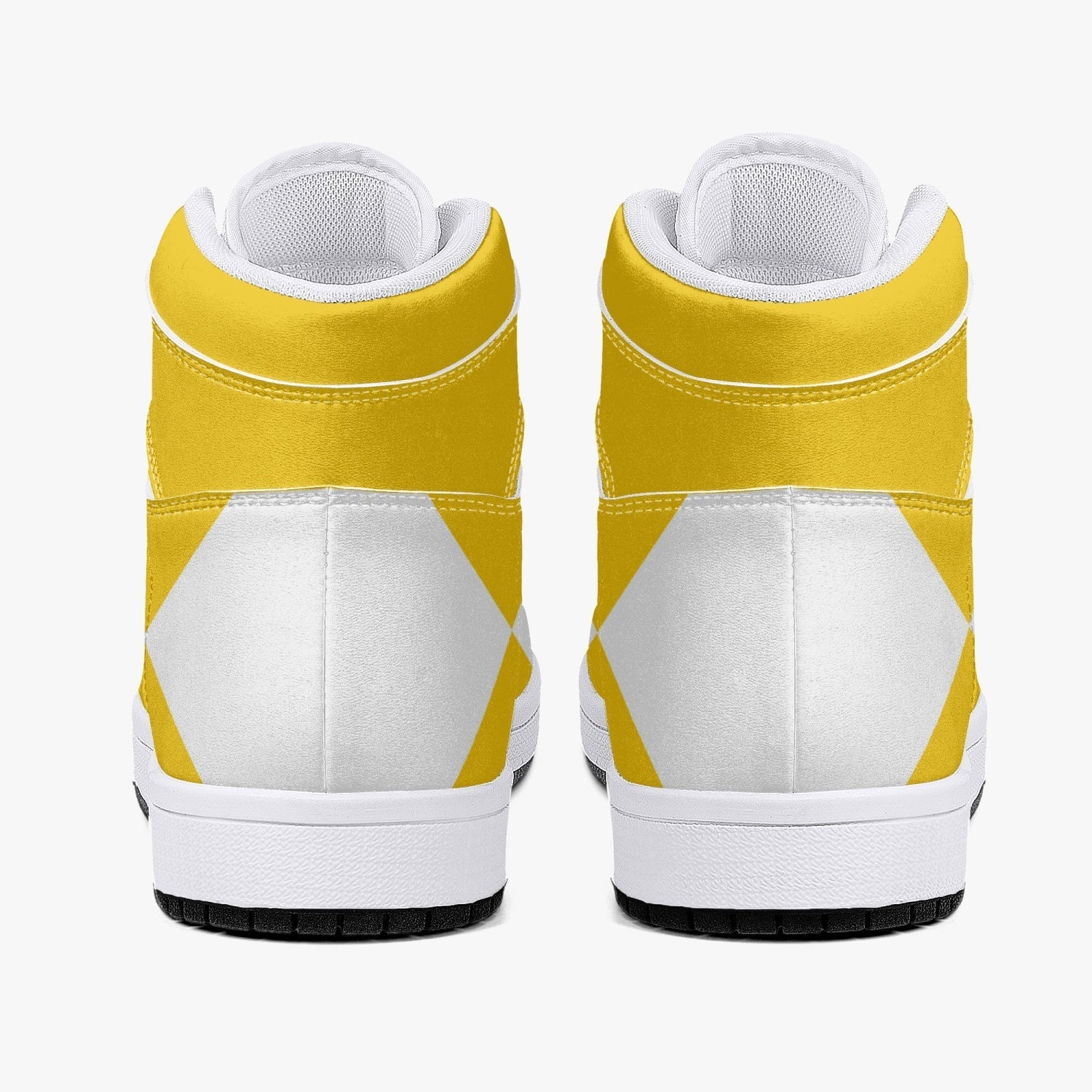 Power Rangers Yellow Mid 1 Basketball Shoes
