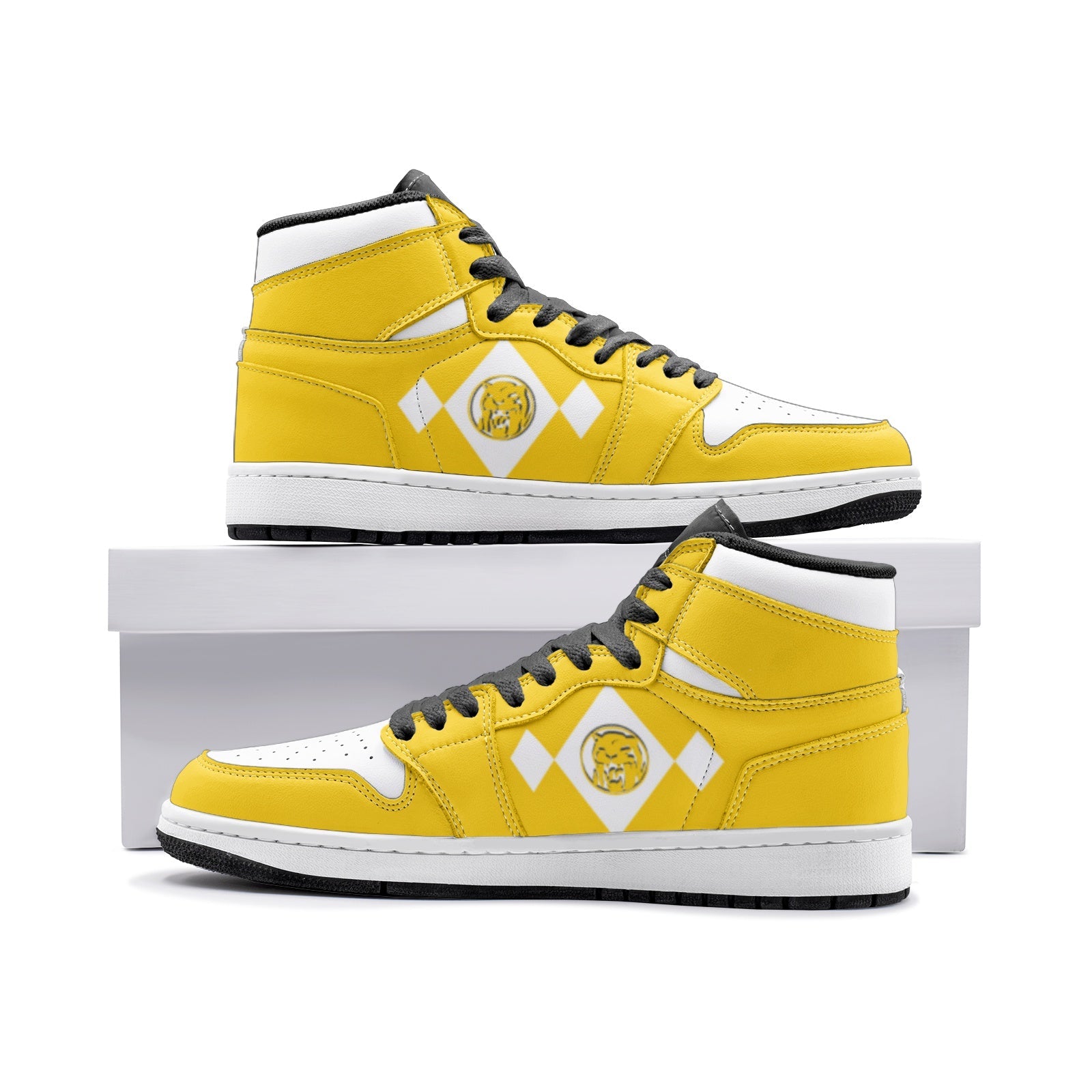 Power Rangers Yellow V2 Mid 1 Basketball Shoes