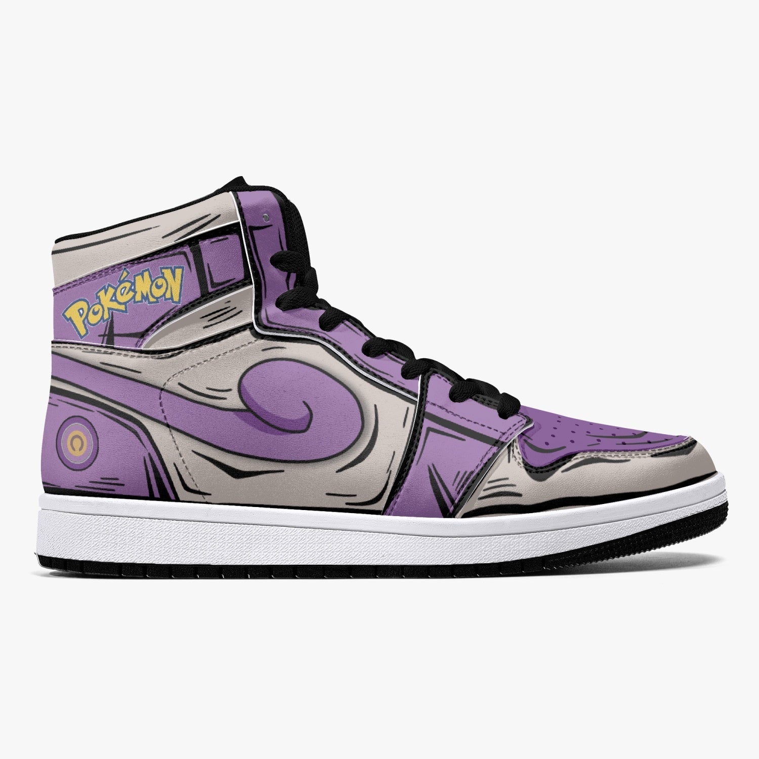 Rattata Pokemon Mid 1 Basketball Shoes