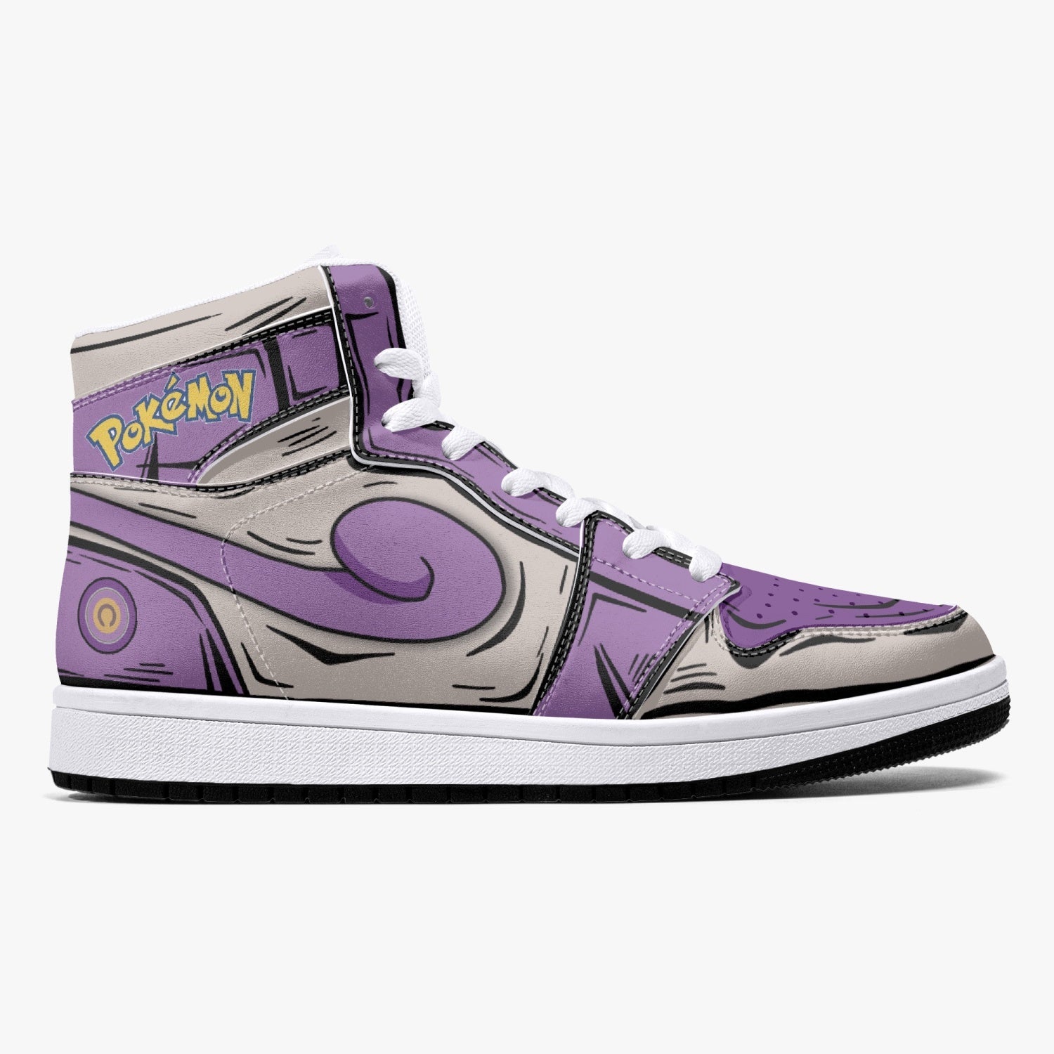 Rattata Pokemon Mid 1 Basketball Shoes