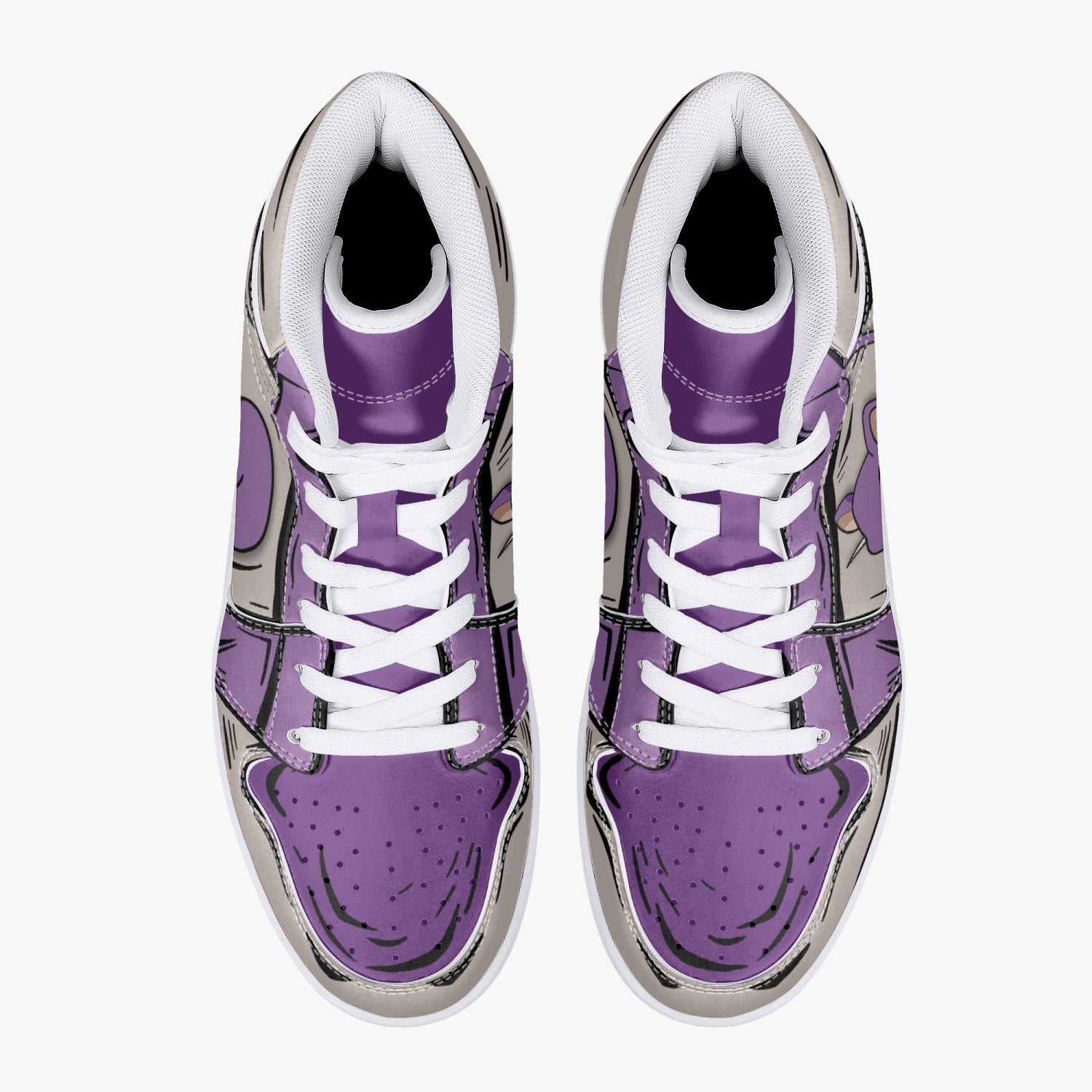 Rattata Pokemon Mid 1 Basketball Shoes