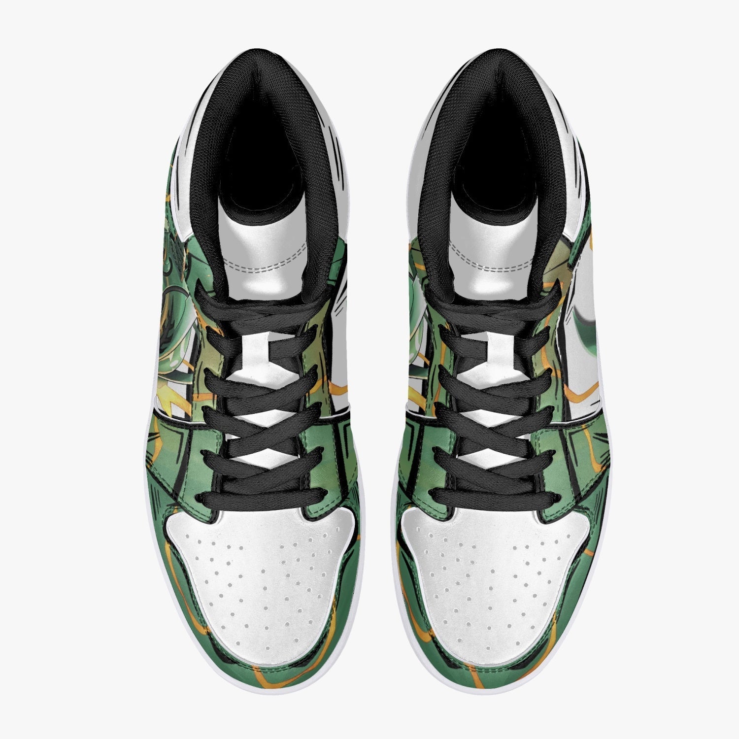 Rayquaza Pokemon Mid 1 Basketball Shoes