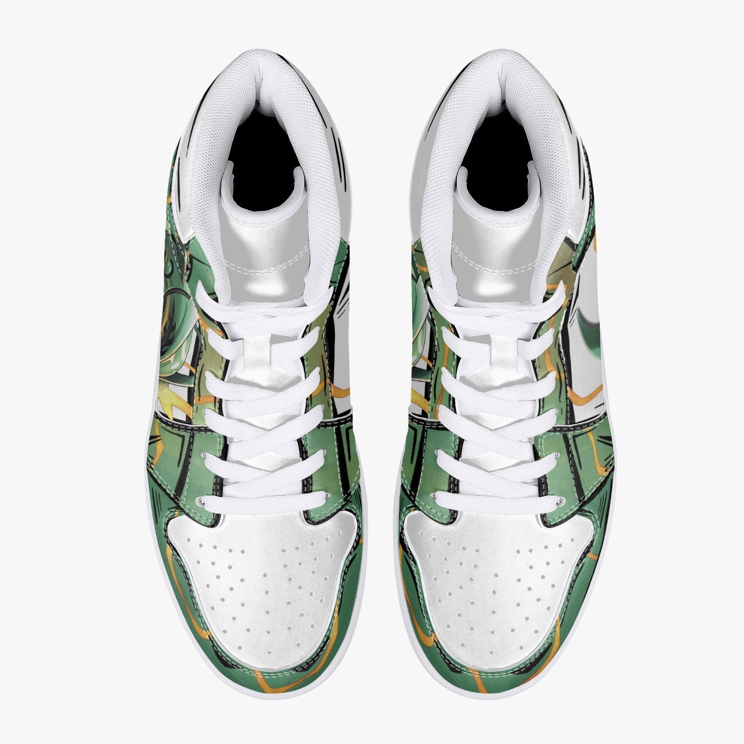 Rayquaza Pokemon Mid 1 Basketball Shoes