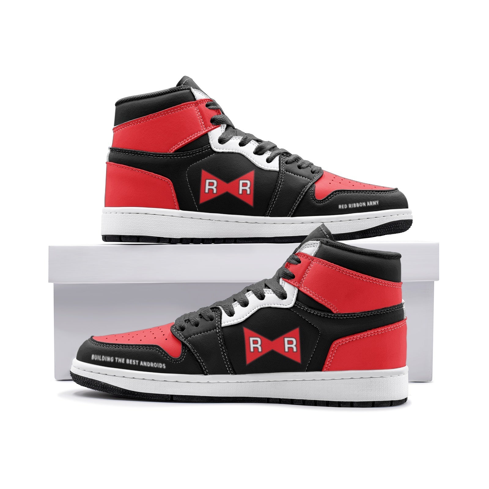 Red Ribbon Dragonball Z Mid 1 Basketball Shoes