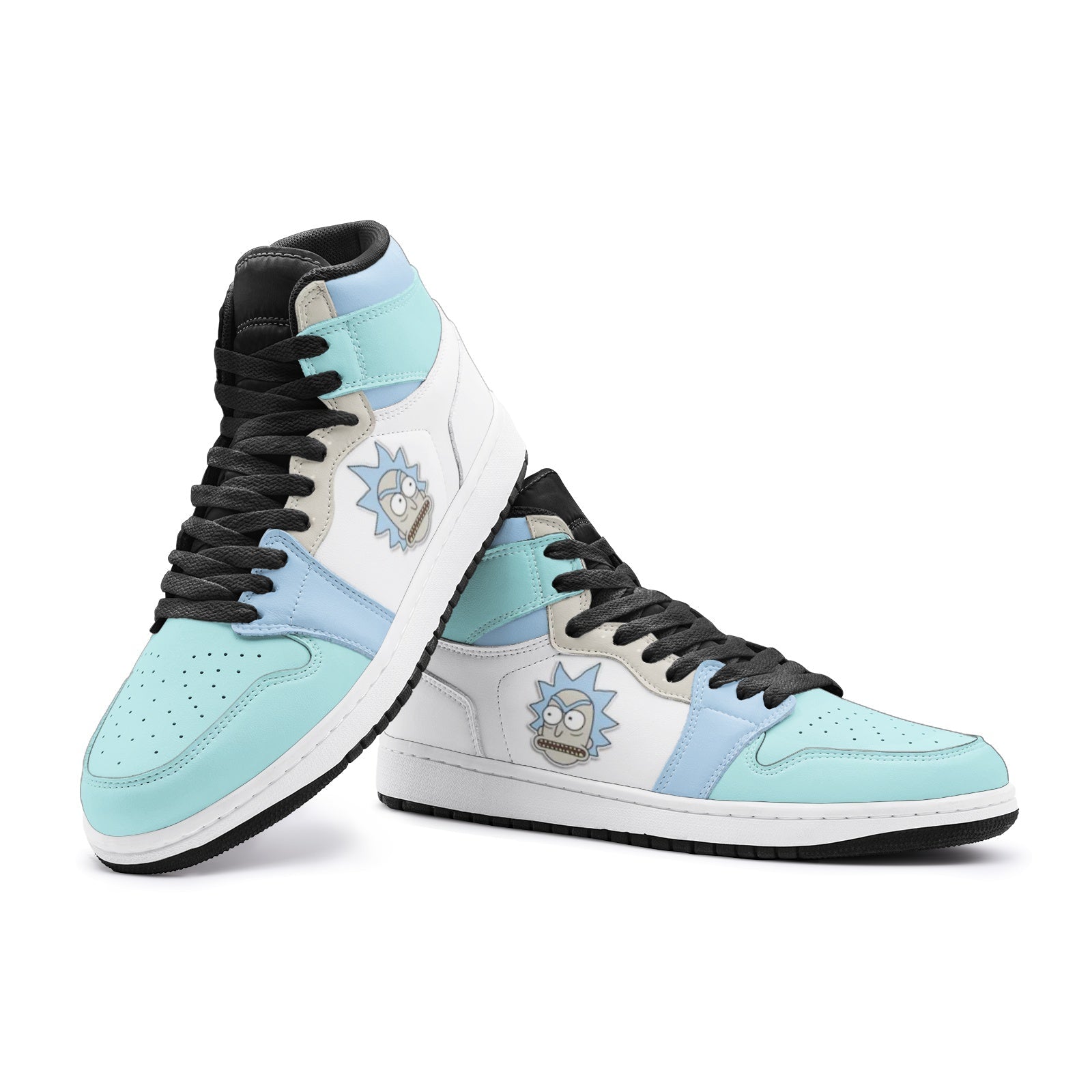 Rick got Angry Rick and Morty Mid 1 Basketball Shoes