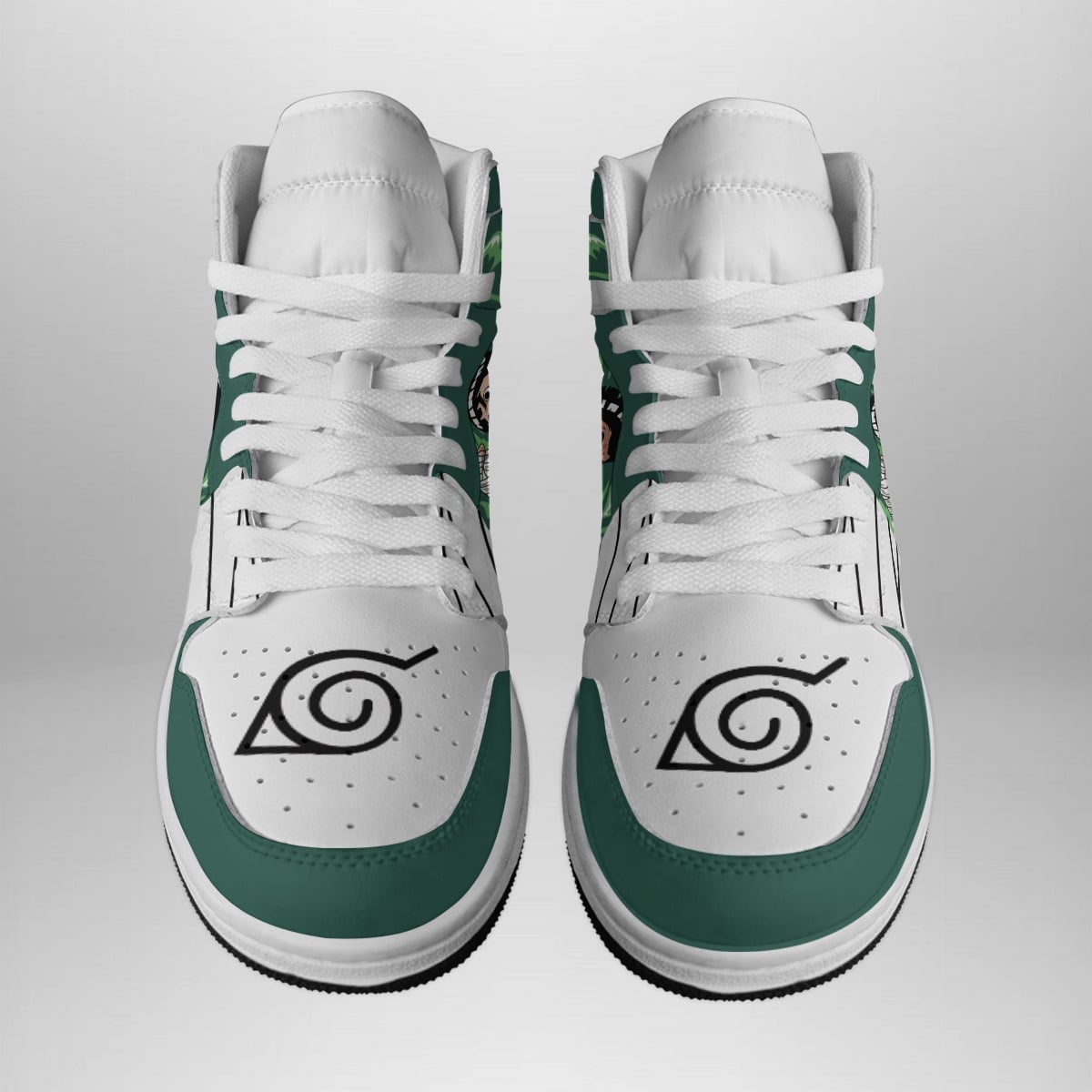 Rock Lee Shippuden Anime Sneakers – Mid 1 Basketball Shoes for Fans