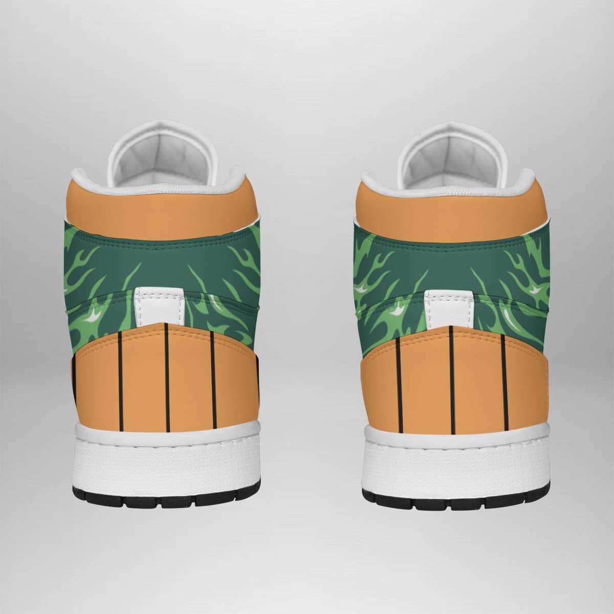 Rock Lee Shippuden Anime Sneakers - Mid 1 Basketball Shoes for Fans