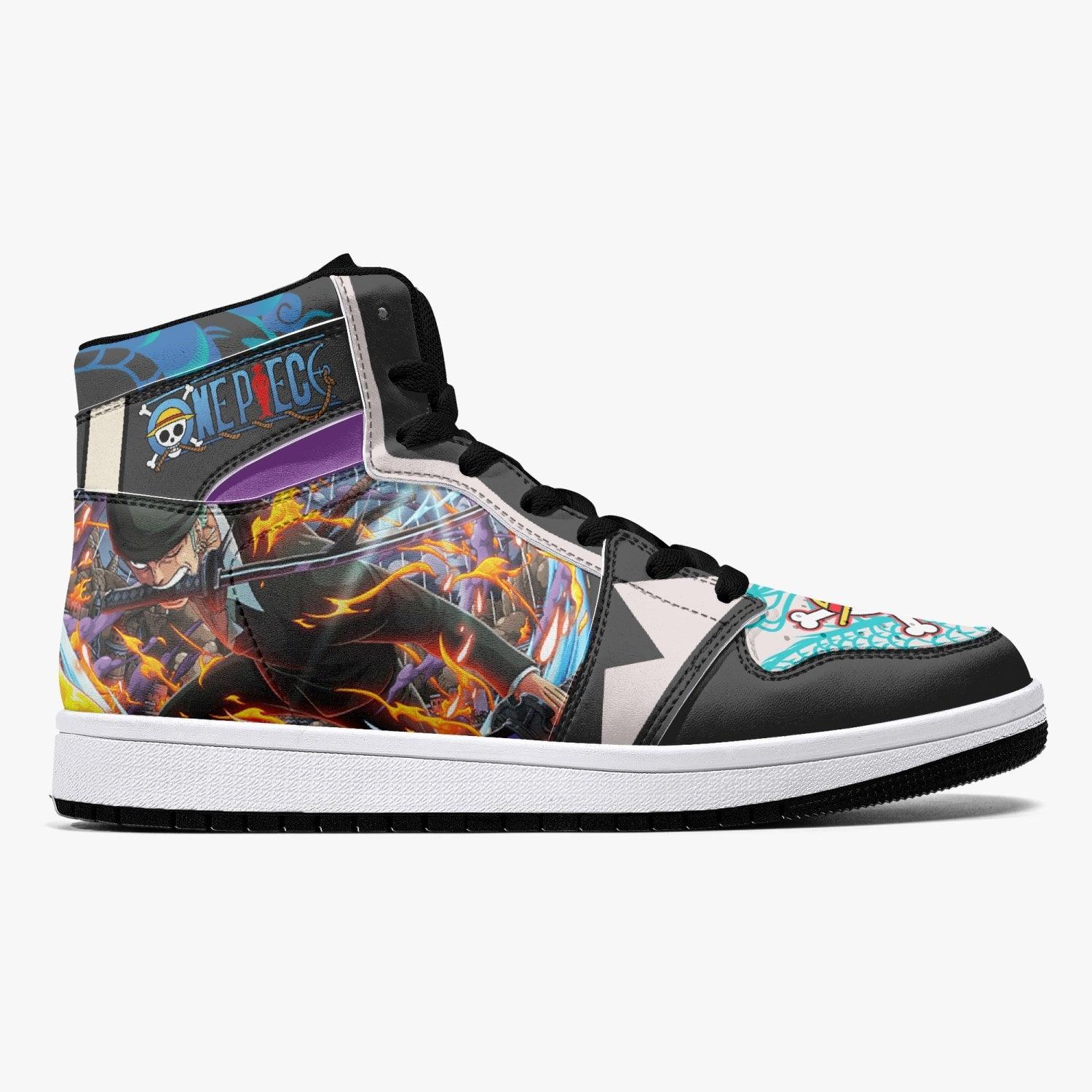 Roronoa Zoro Dressrosa One Piece Mid 1 Basketball Shoes