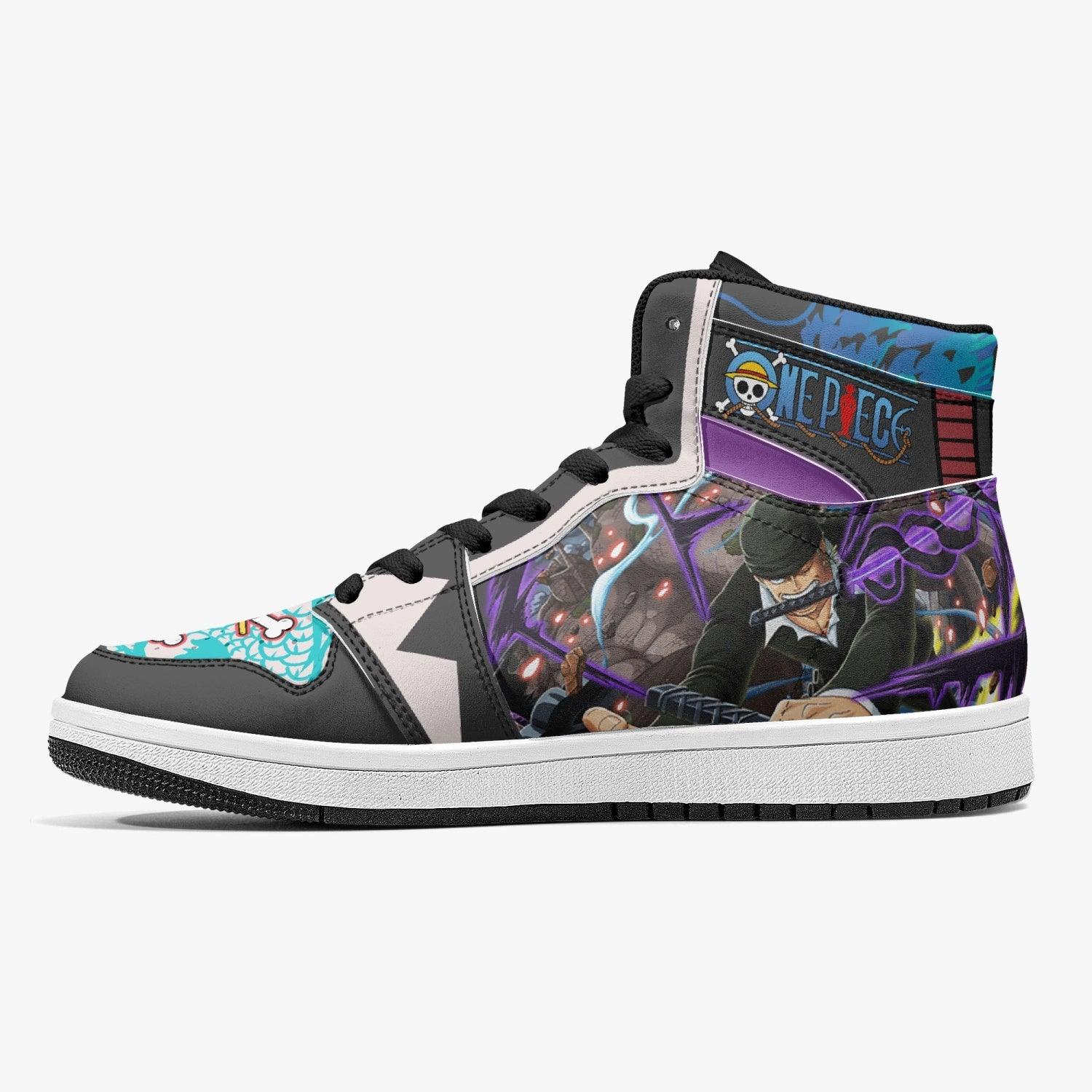 Roronoa Zoro Dressrosa One Piece Mid 1 Basketball Shoes