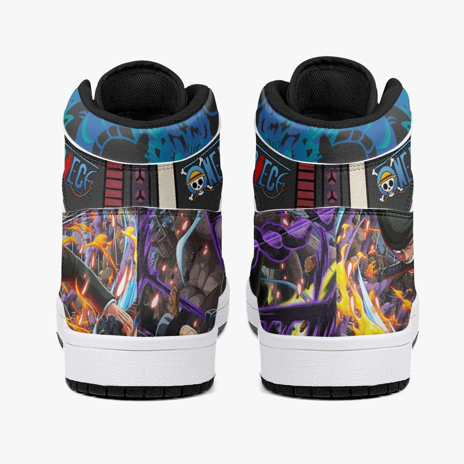 Roronoa Zoro Dressrosa One Piece Mid 1 Basketball Shoes