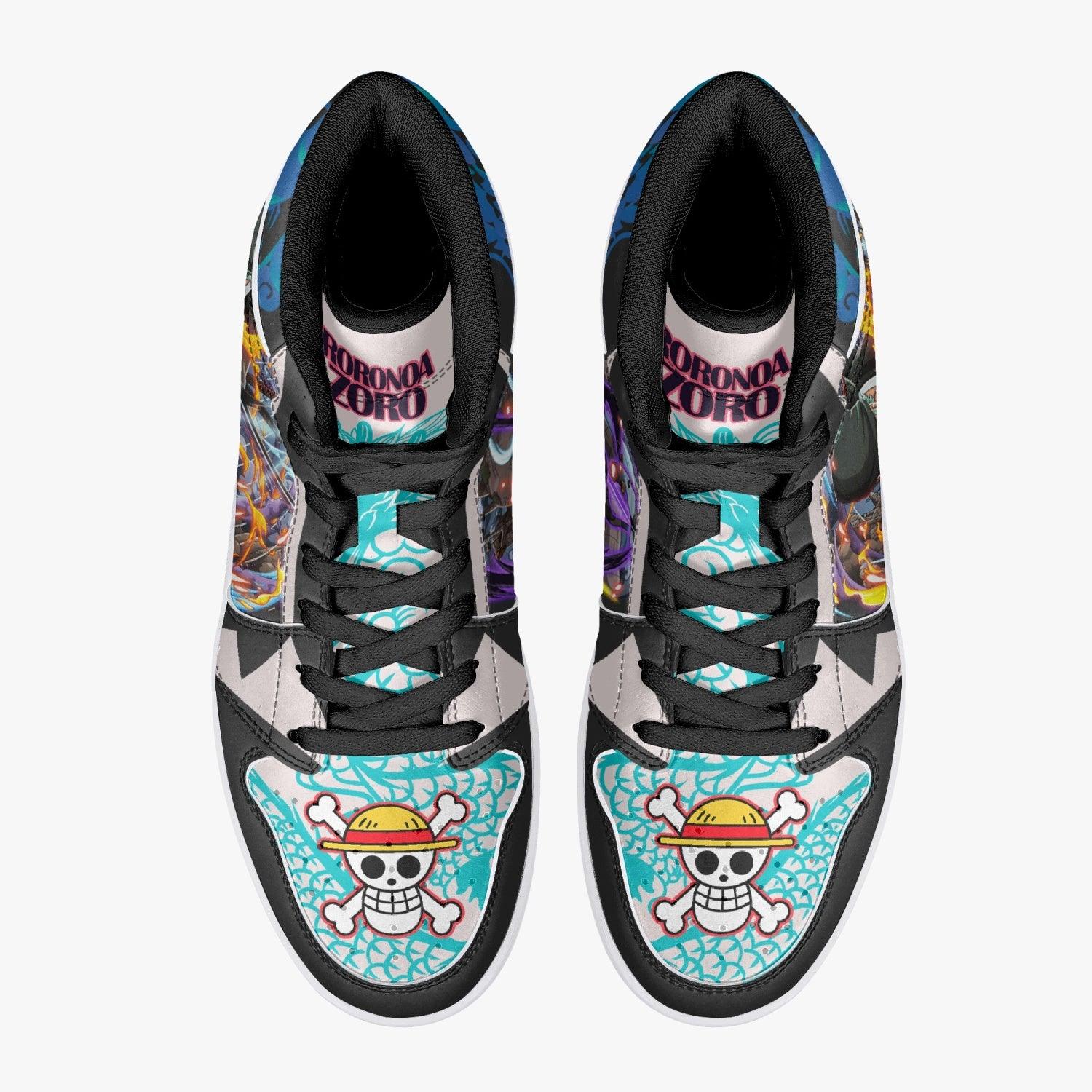 Roronoa Zoro Dressrosa One Piece Mid 1 Basketball Shoes