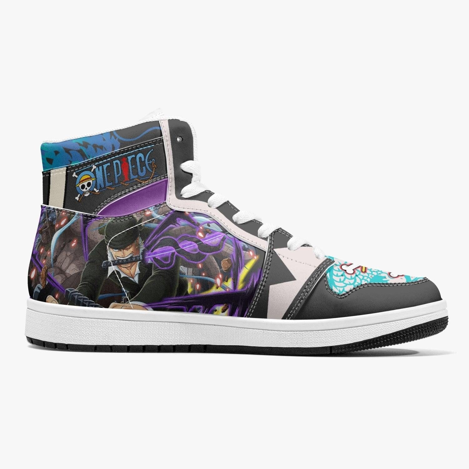 Roronoa Zoro Dressrosa One Piece Mid 1 Basketball Shoes