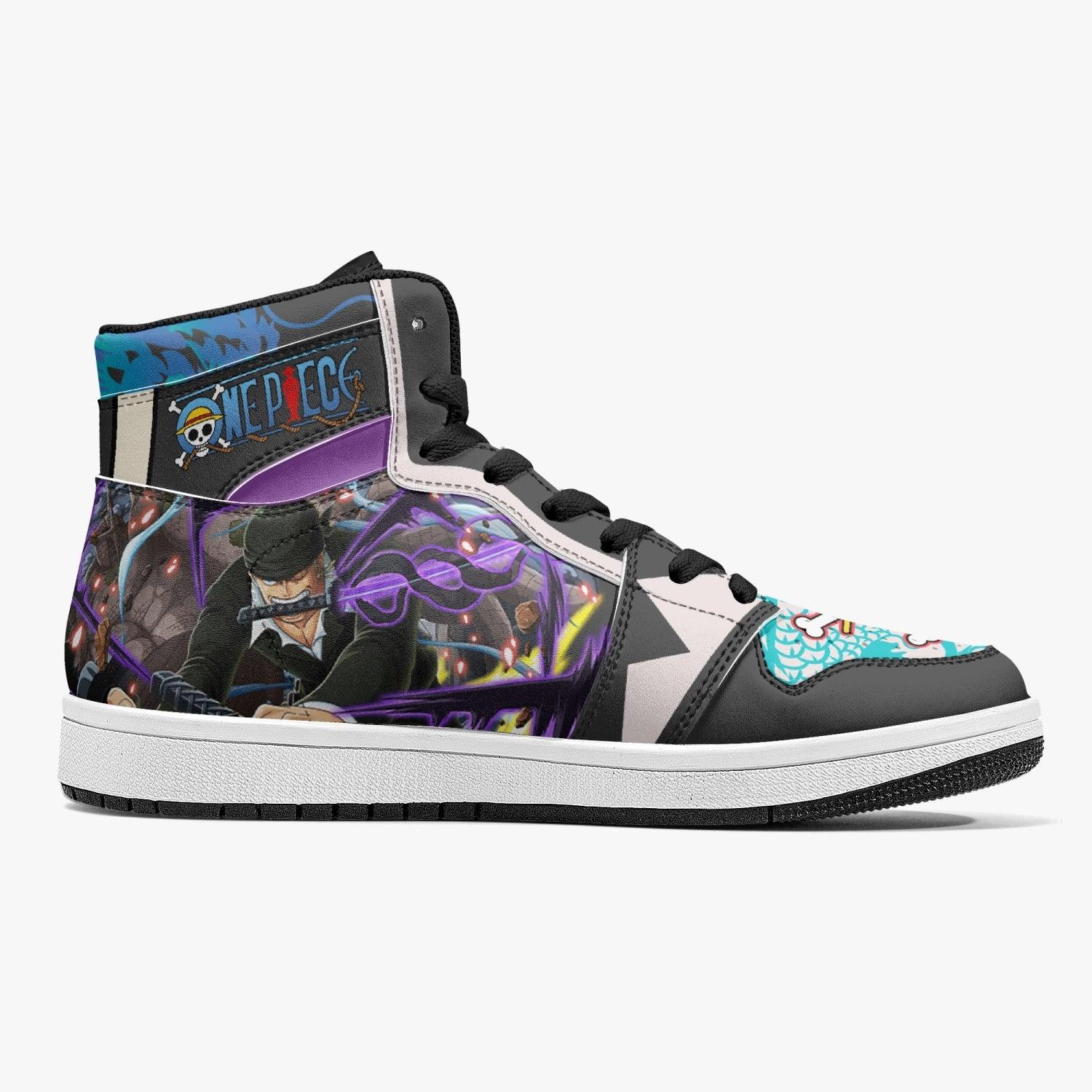 Roronoa Zoro Dressrosa One Piece Mid 1 Basketball Shoes