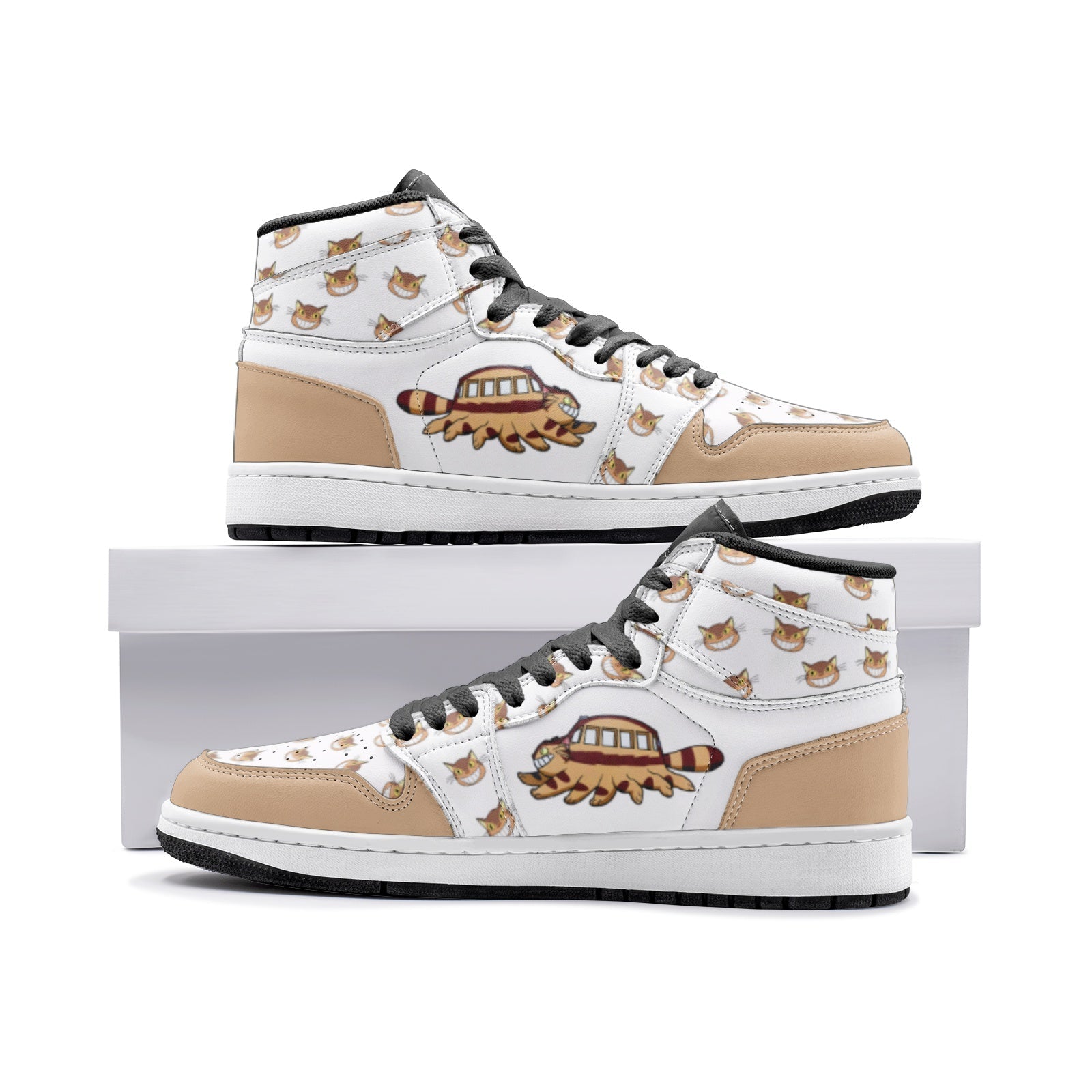 Running Cat Bus My Neighbor Totoro Mid 1 Basketball Shoes