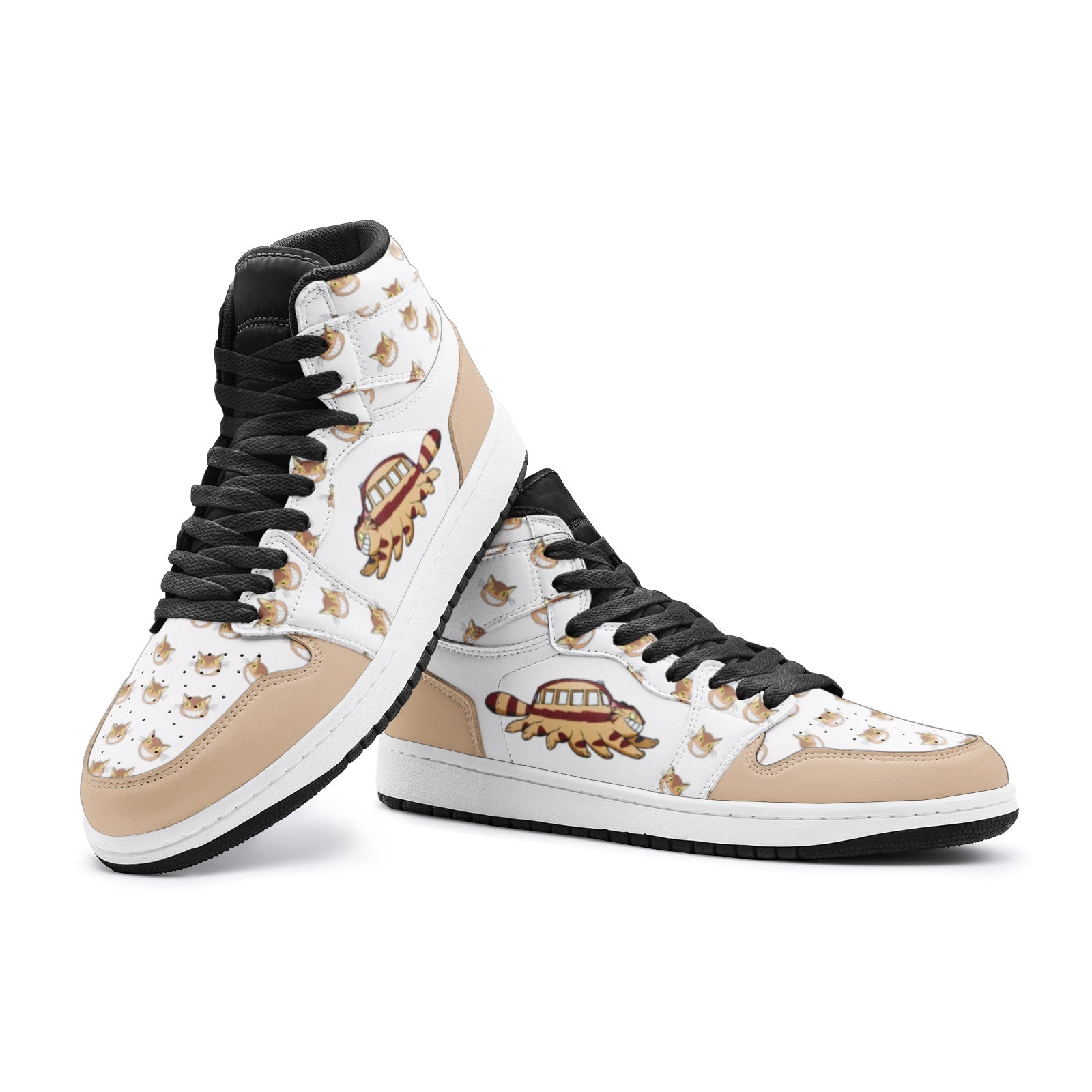 Running Cat Bus My Neighbor Totoro Mid 1 Basketball Shoes