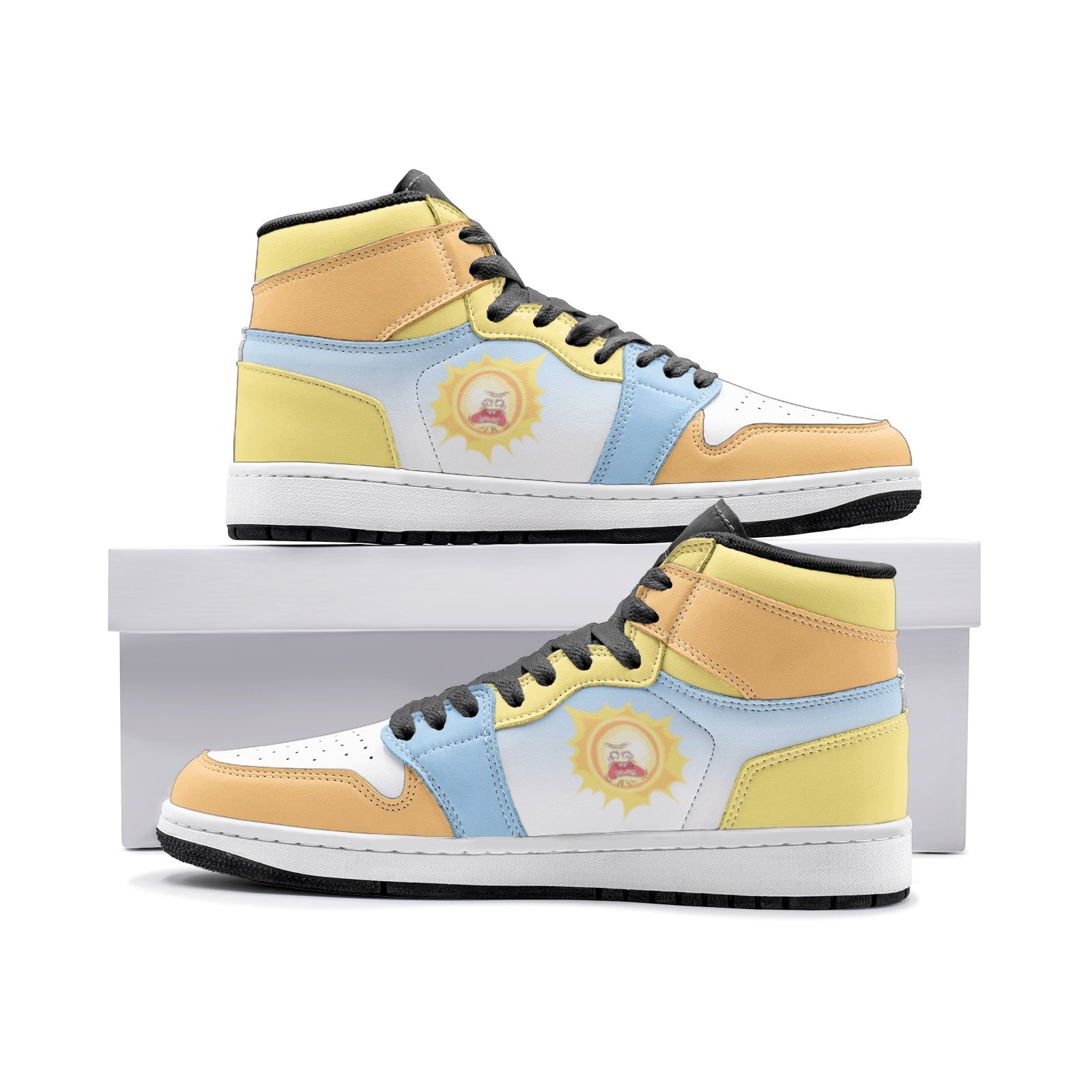 Screaming Sun Rick and Morty Mid 1 Basketball Shoes