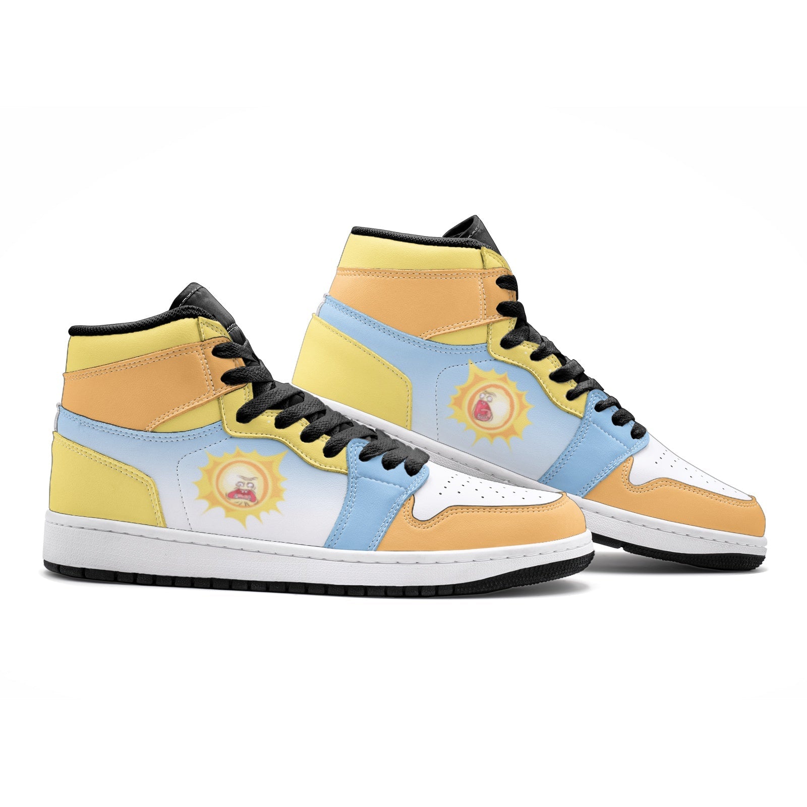 Screaming Sun Rick and Morty Mid 1 Basketball Shoes