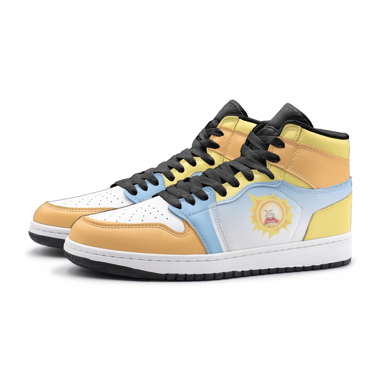 Screaming Sun Rick and Morty Mid 1 Basketball Shoes