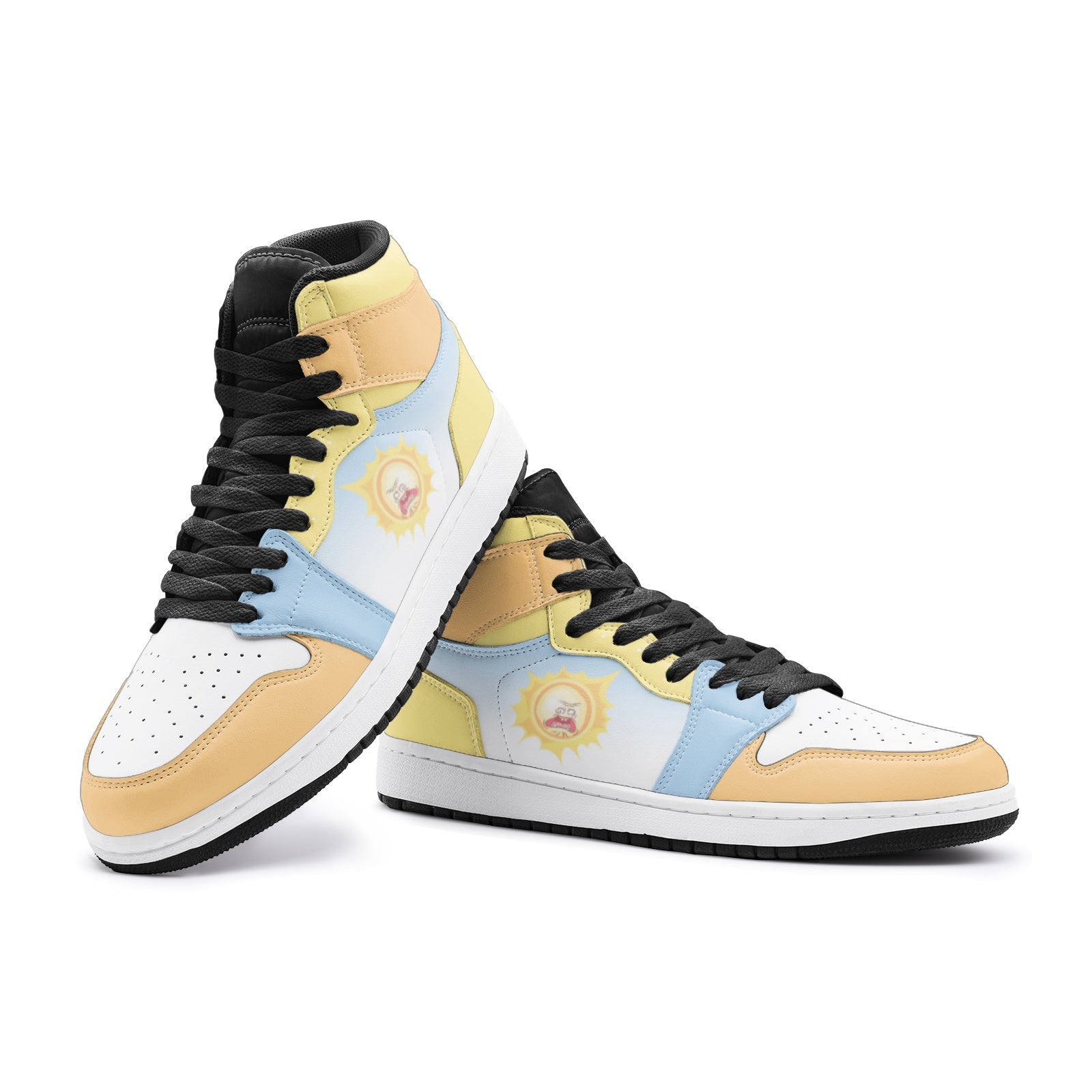 Screaming Sun Rick and Morty Mid 1 Basketball Shoes