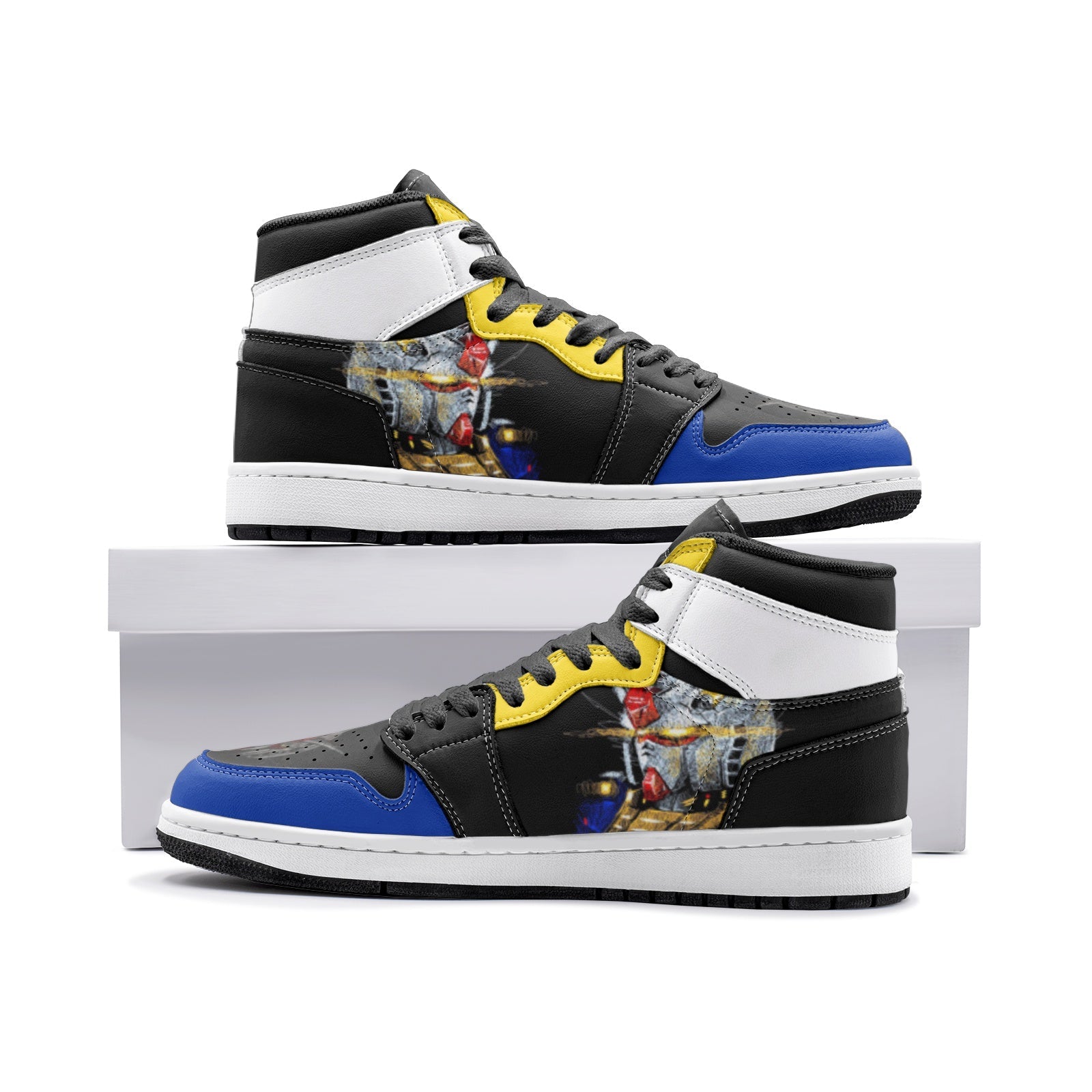 Scribble RX-78 Gundam Mid 1 Basketball Shoes