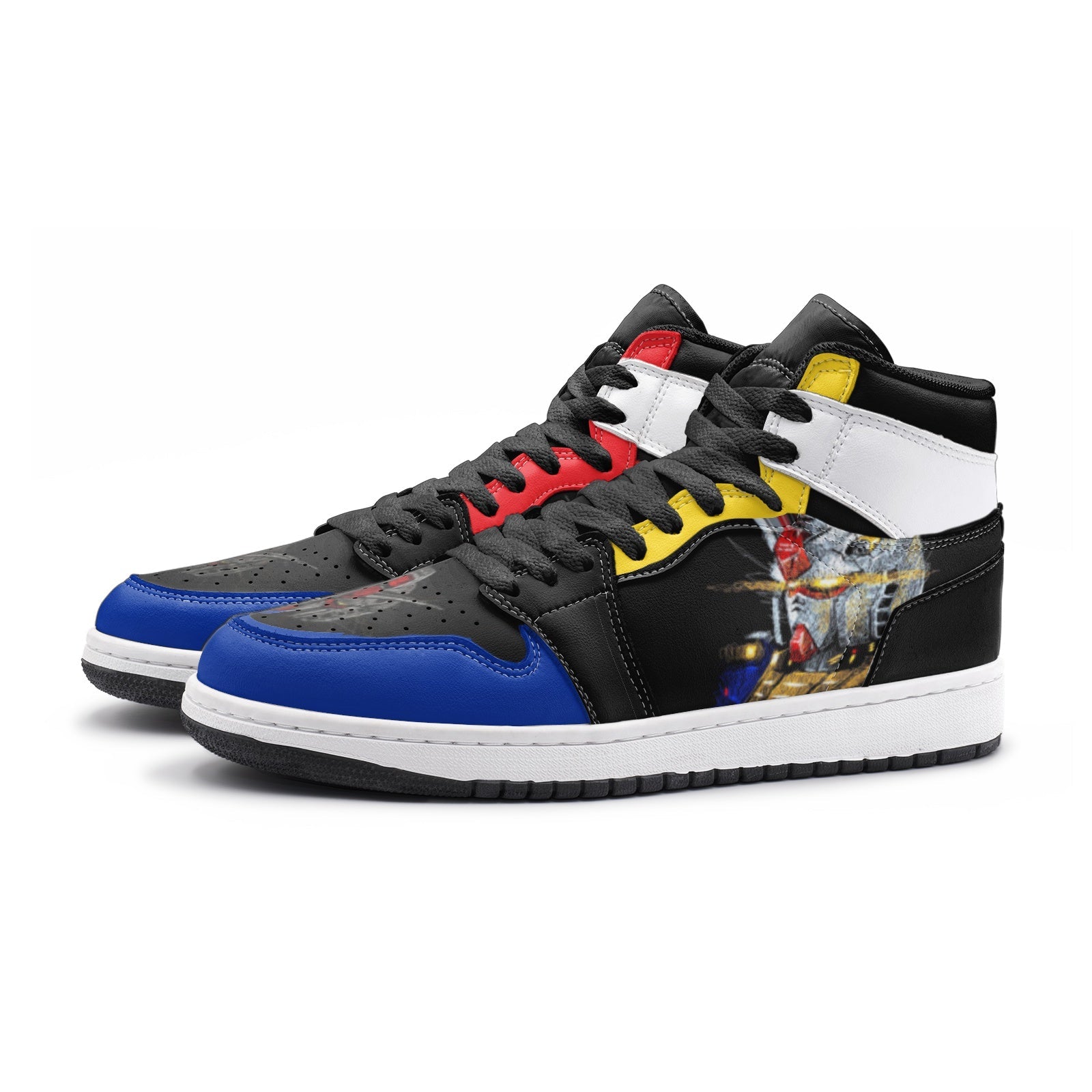 Scribble RX-78 Gundam Mid 1 Basketball Shoes