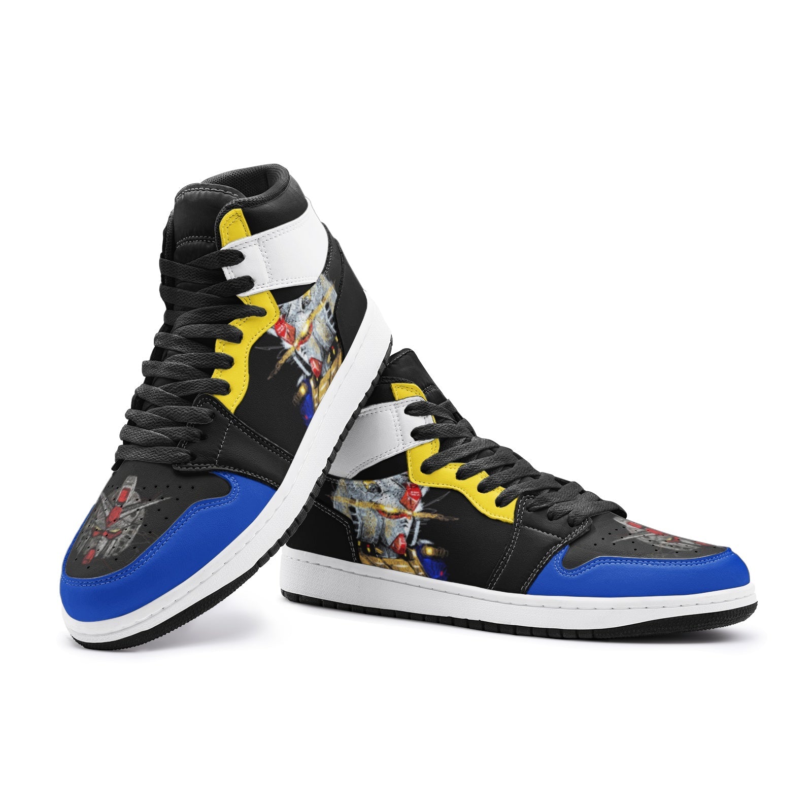 Scribble RX-78 Gundam Mid 1 Basketball Shoes
