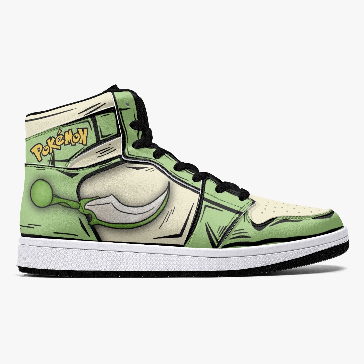 Scyther Pokemon Mid 1 Basketball Shoes