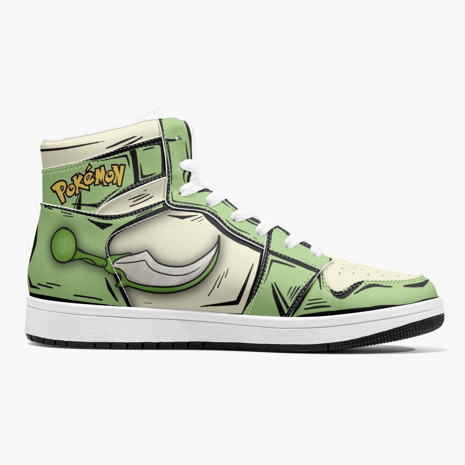 Scyther Pokemon Mid 1 Basketball Shoes