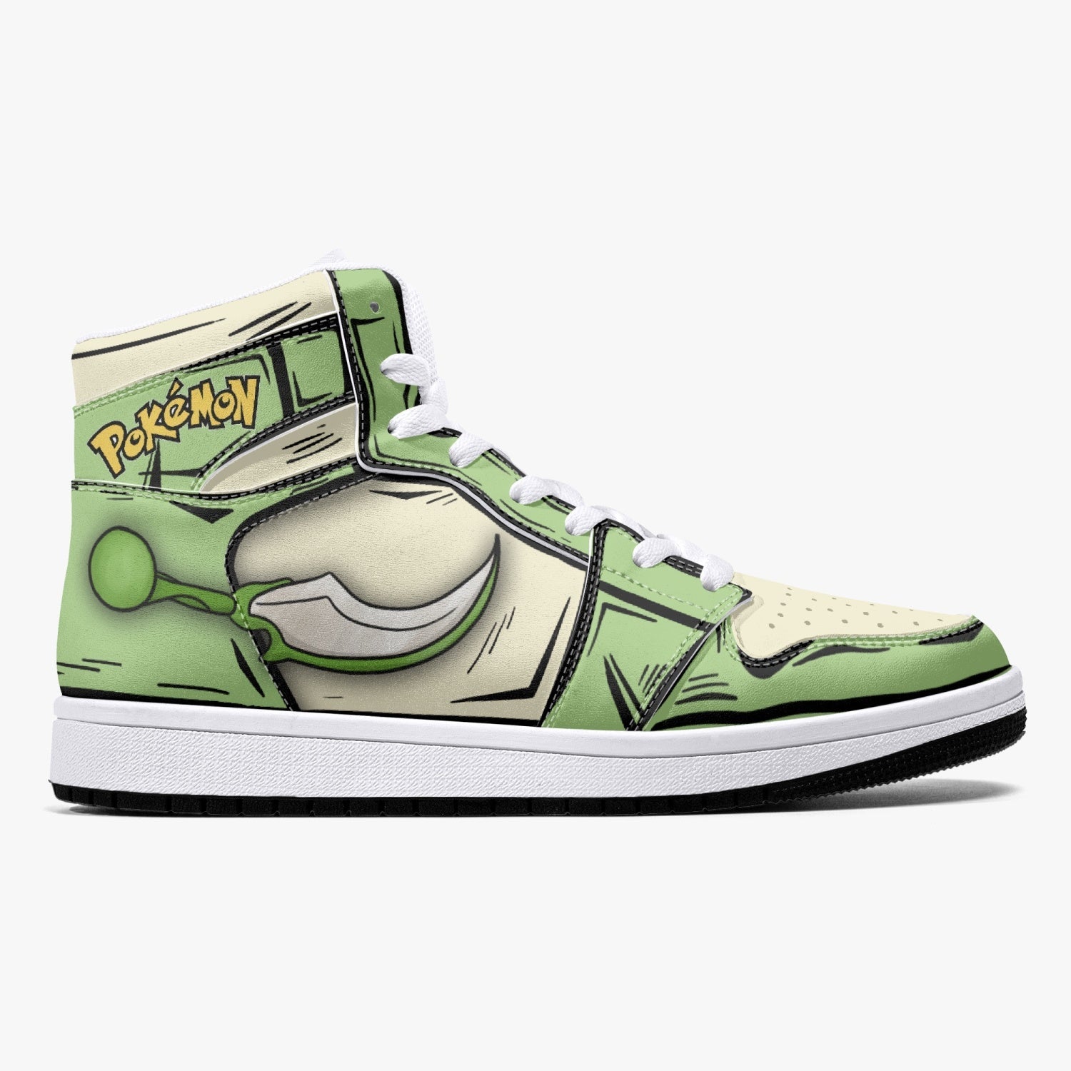 Scyther Pokemon Mid 1 Basketball Shoes