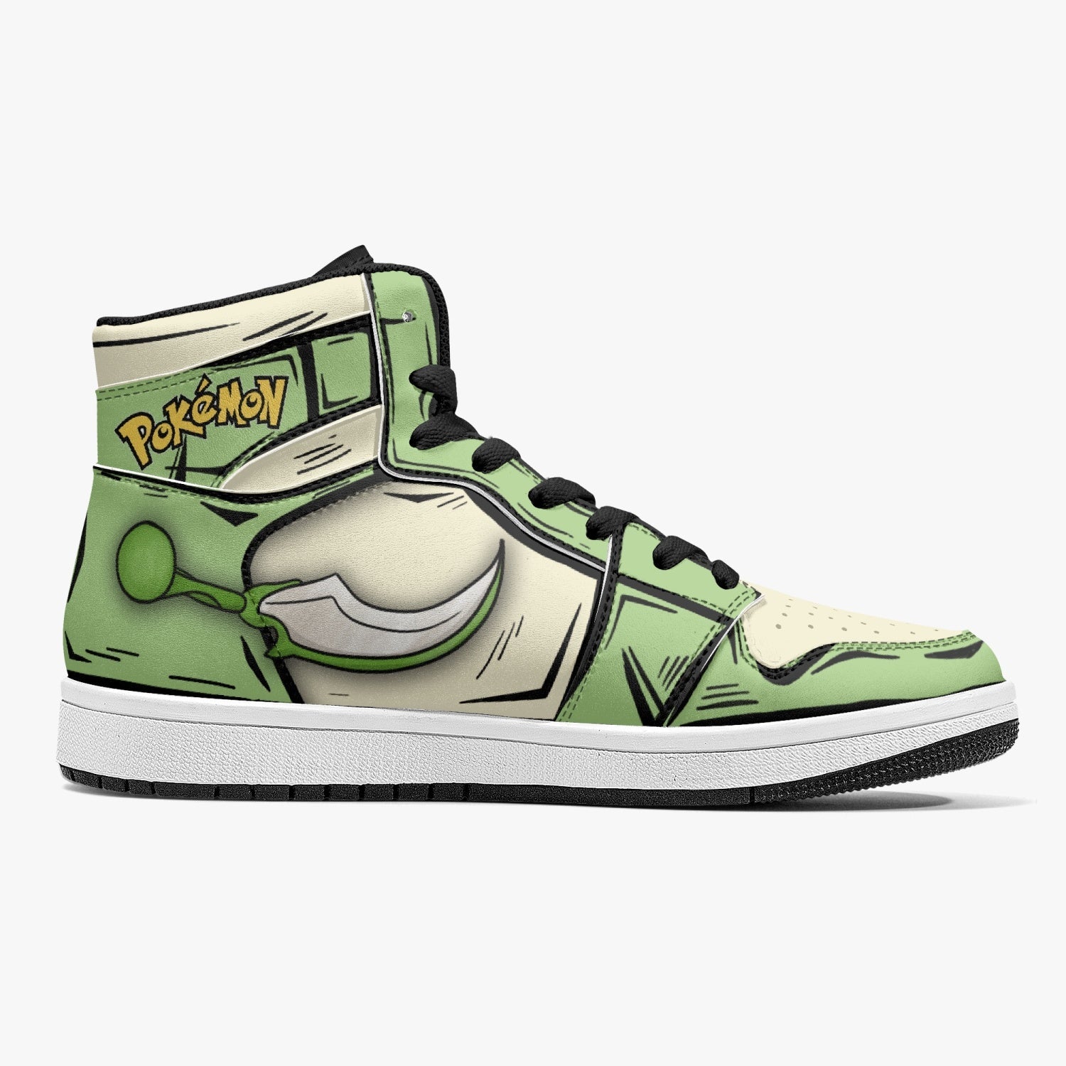 Scyther Pokemon Mid 1 Basketball Shoes