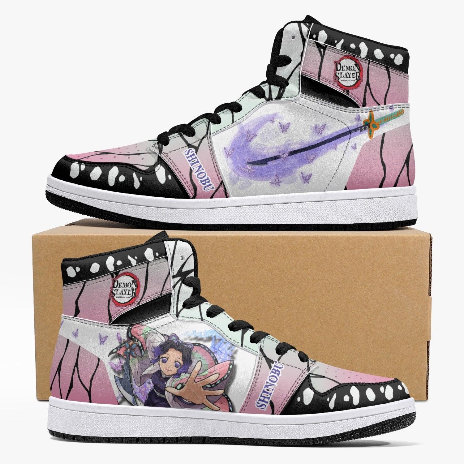 Shinobu Kocho Demon Slayer Mid 1 Basketball Shoes