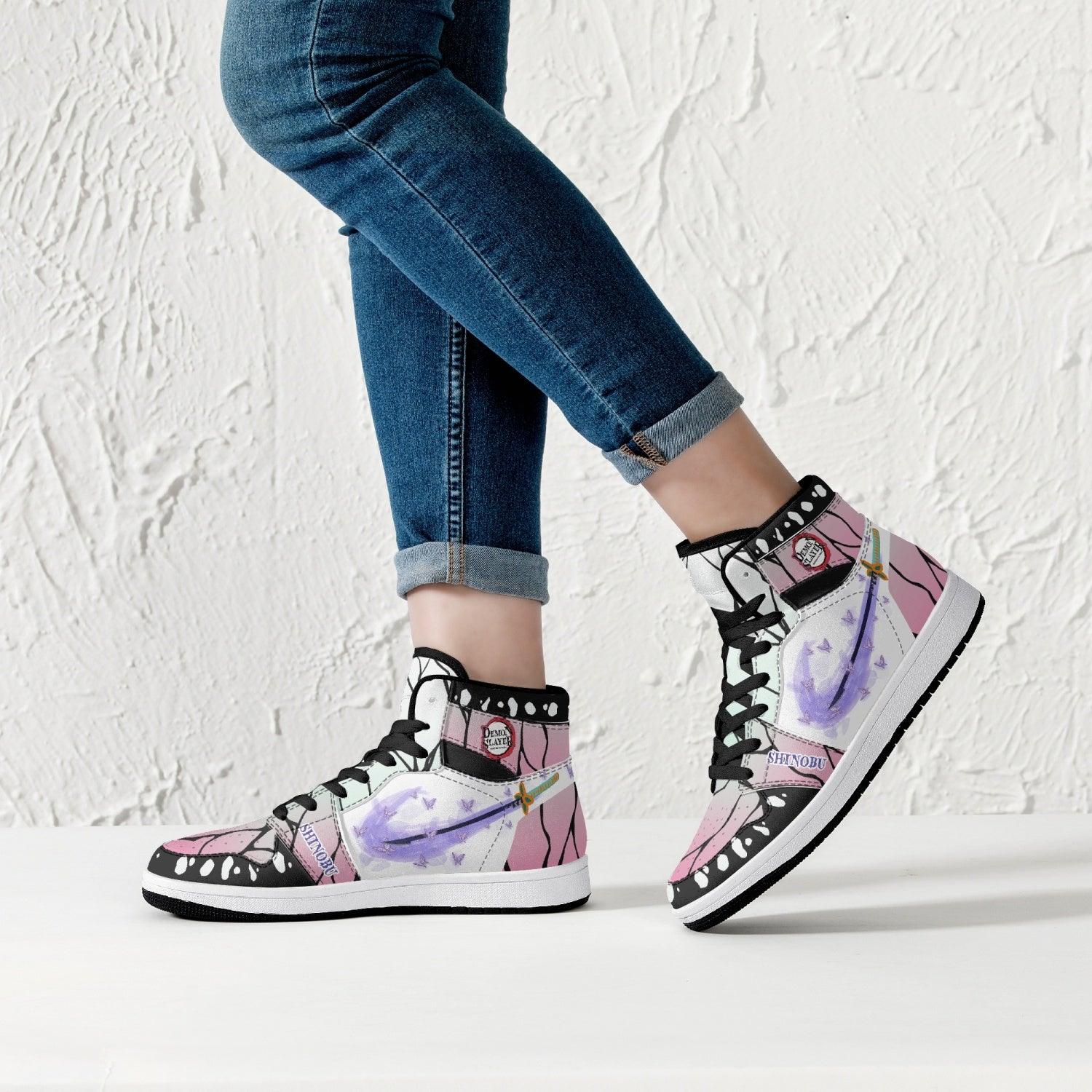 Shinobu Kocho Demon Slayer Mid 1 Basketball Shoes