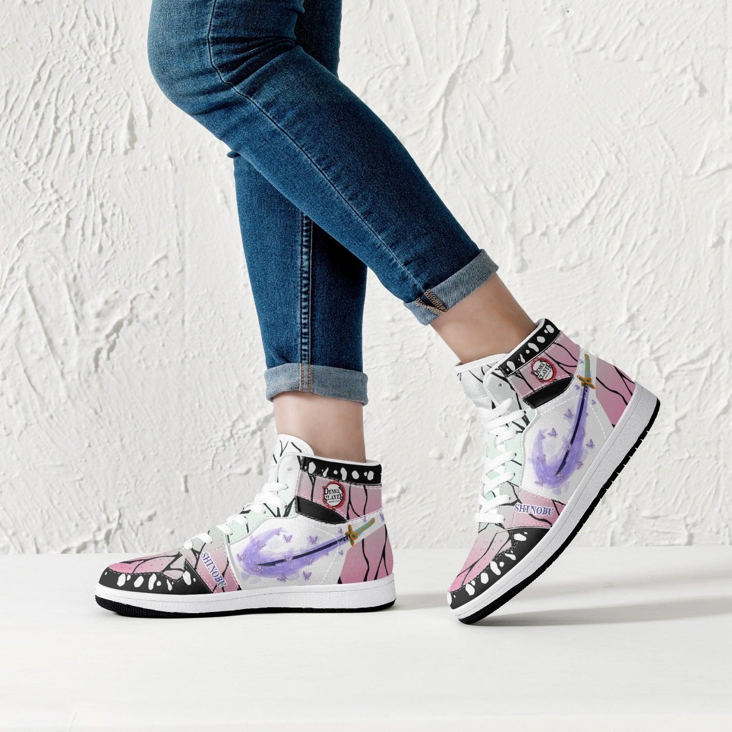 Shinobu Kocho Demon Slayer Mid 1 Basketball Shoes