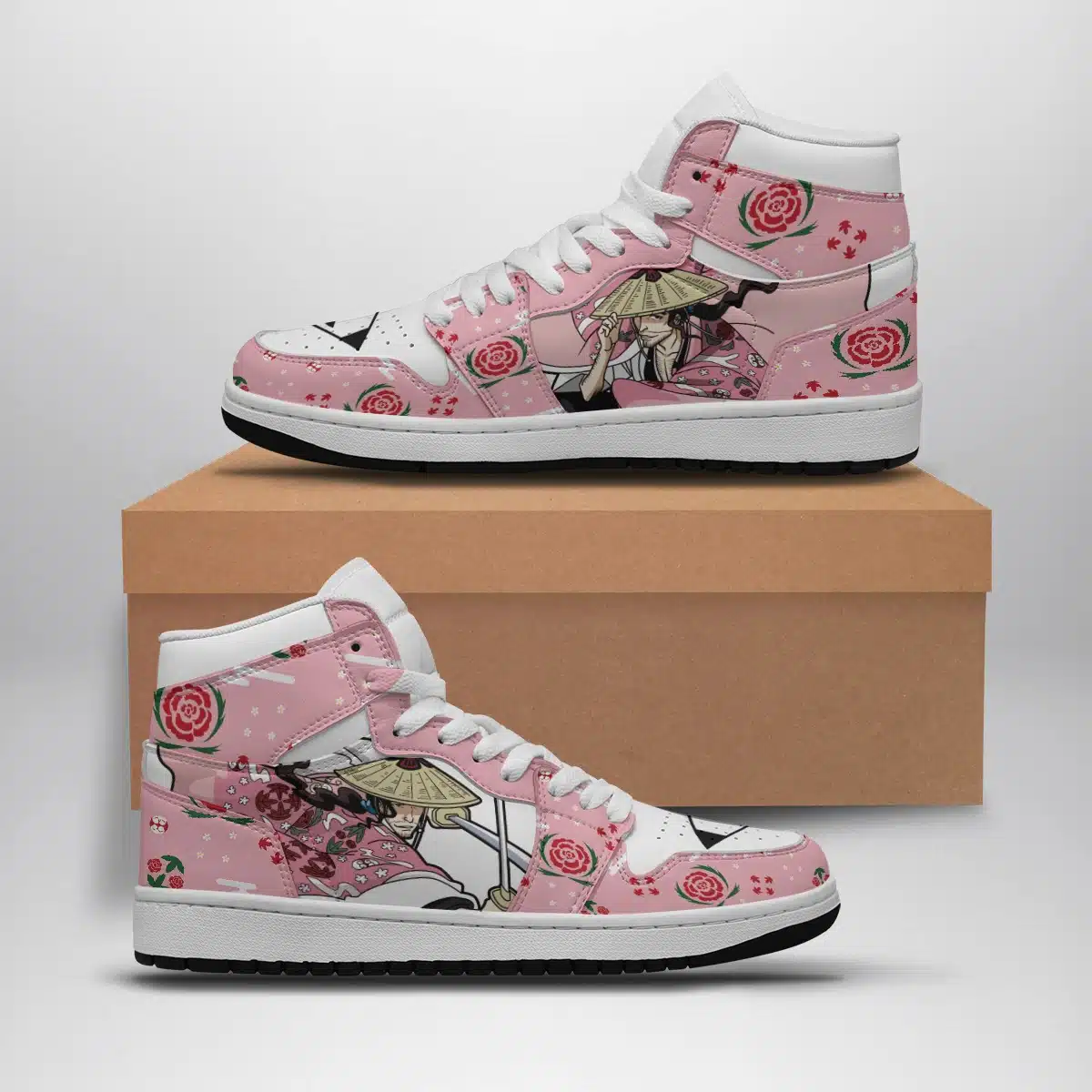 Shunsui Bleach Shonen Mid 1 Basketball Shoes for Anime Fans and Athletes