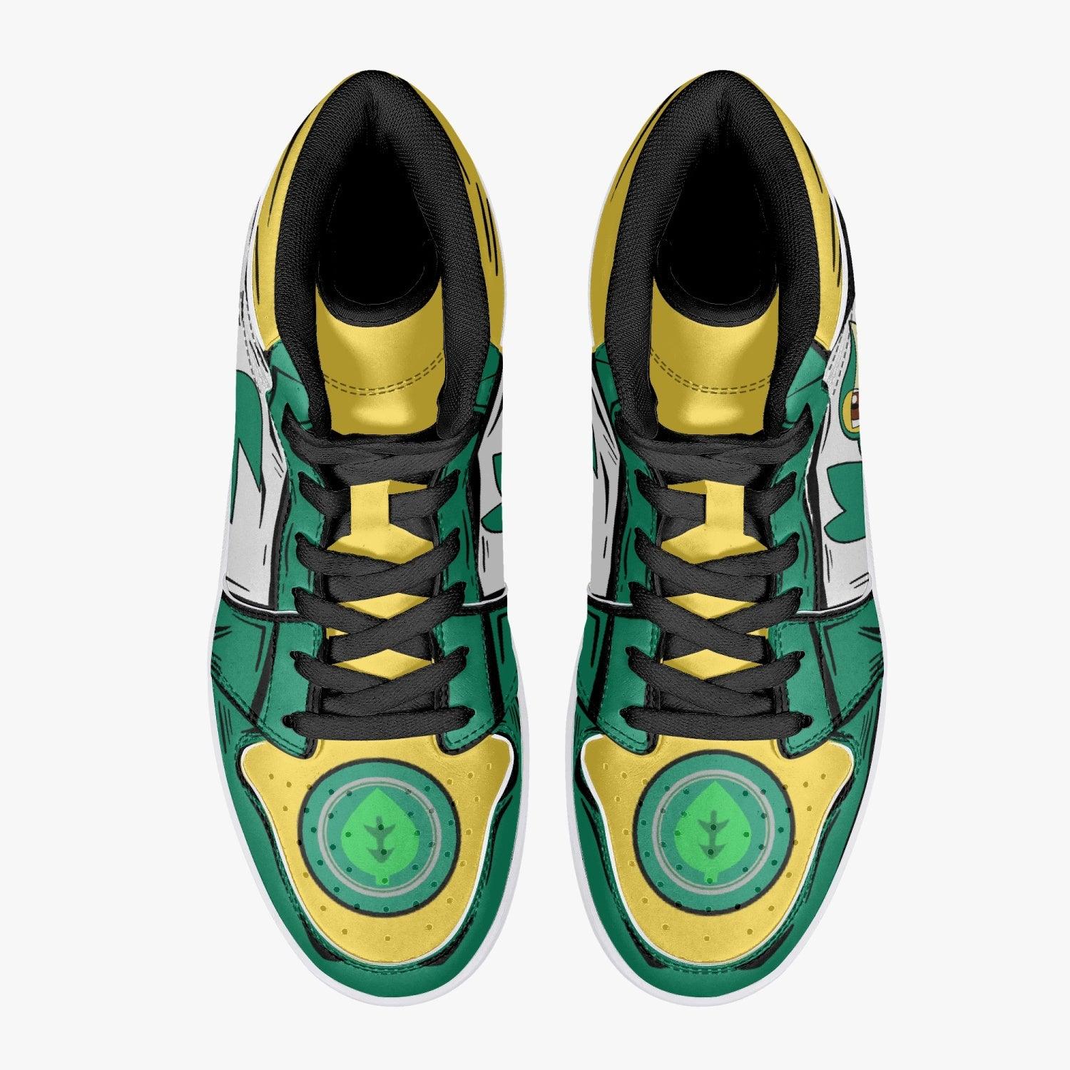 Snivy Pokemon Mid 1 Basketball Shoes