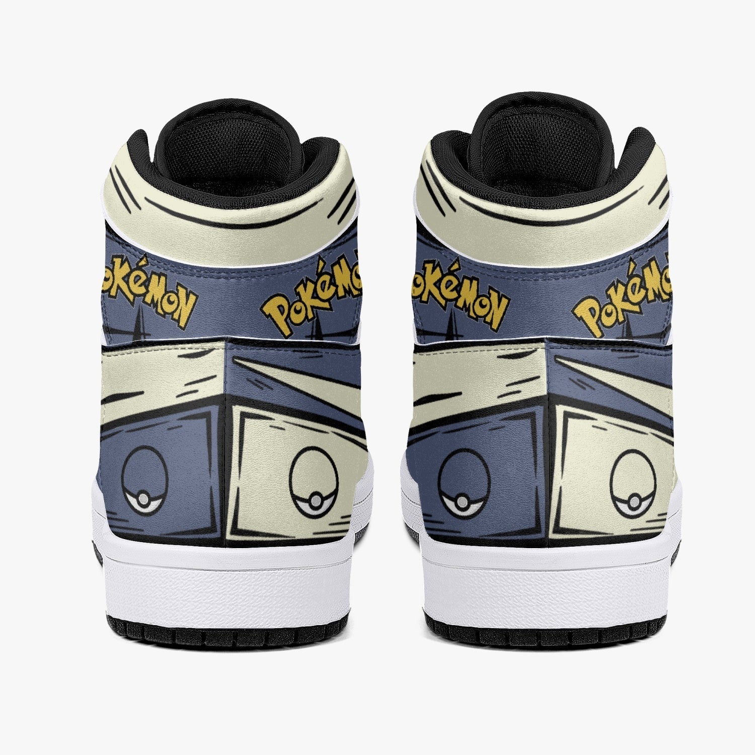 Snorlax Pokemon Mid 1 Basketball Shoes