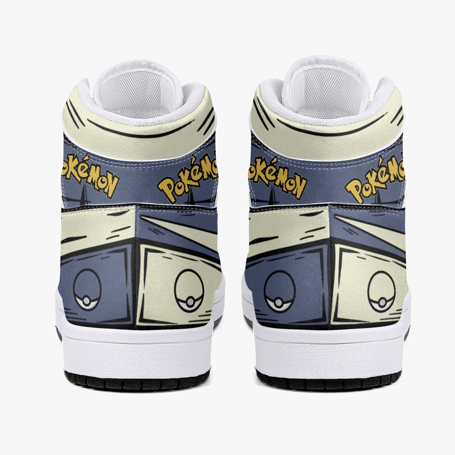 Snorlax Pokemon Mid 1 Basketball Shoes