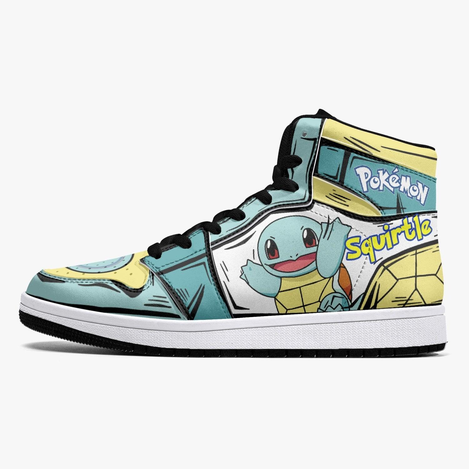 Squirtle Pokemon Mid 1 Basketball Shoes