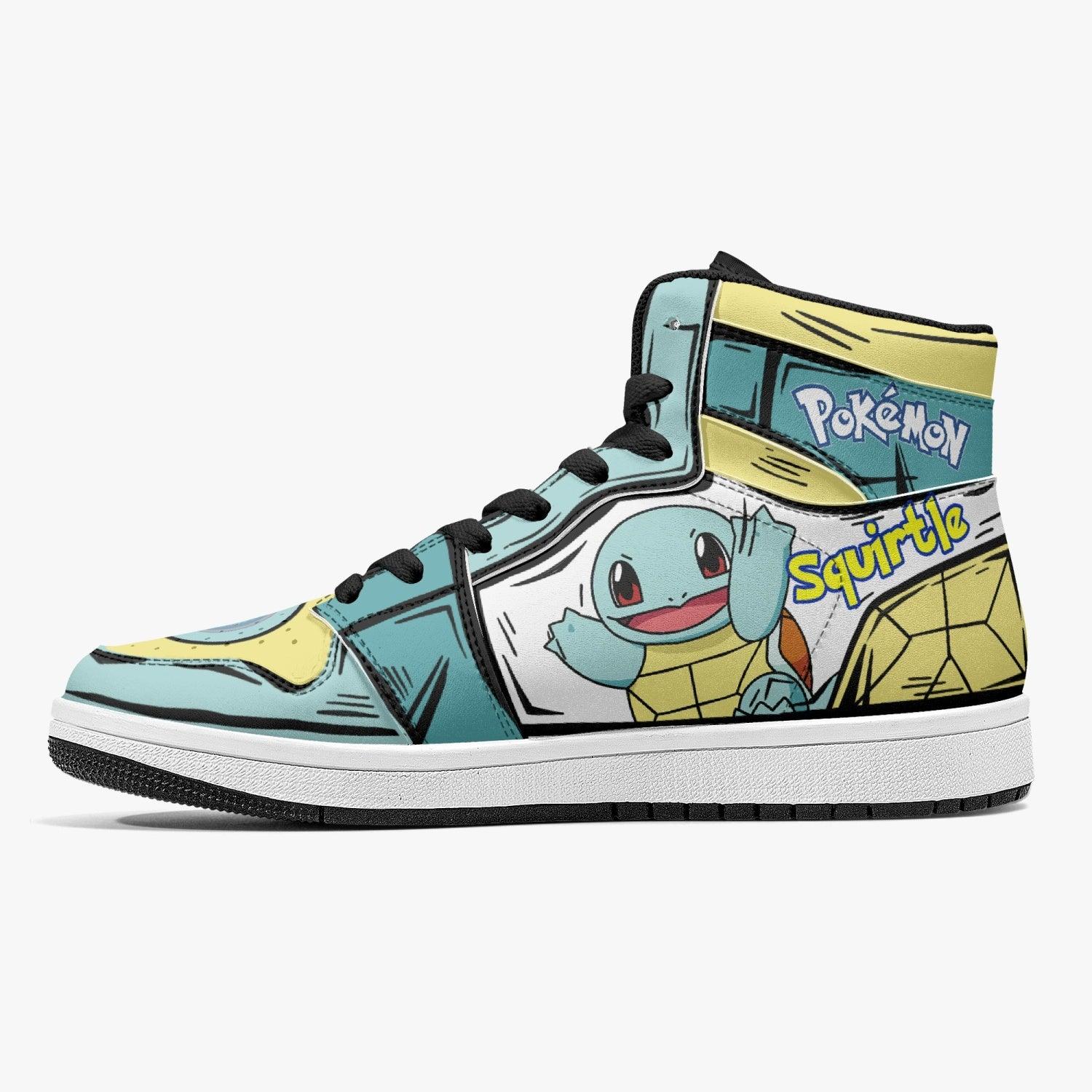Squirtle Pokemon Mid 1 Basketball Shoes