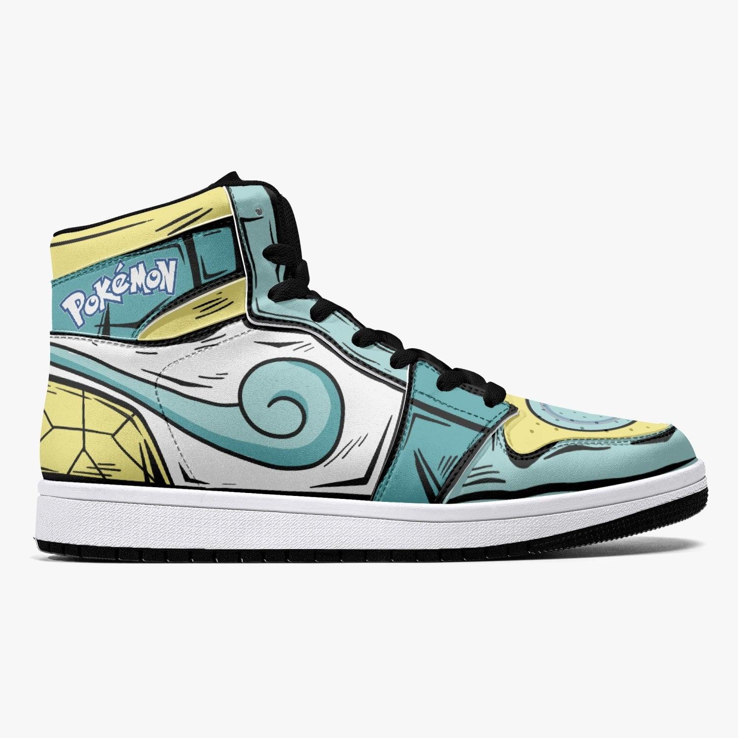 Squirtle Pokemon Mid 1 Basketball Shoes
