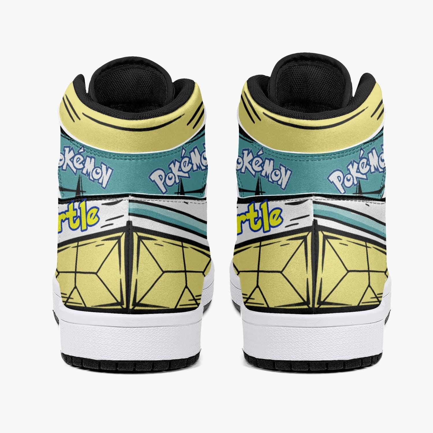 Squirtle Pokemon Mid 1 Basketball Shoes