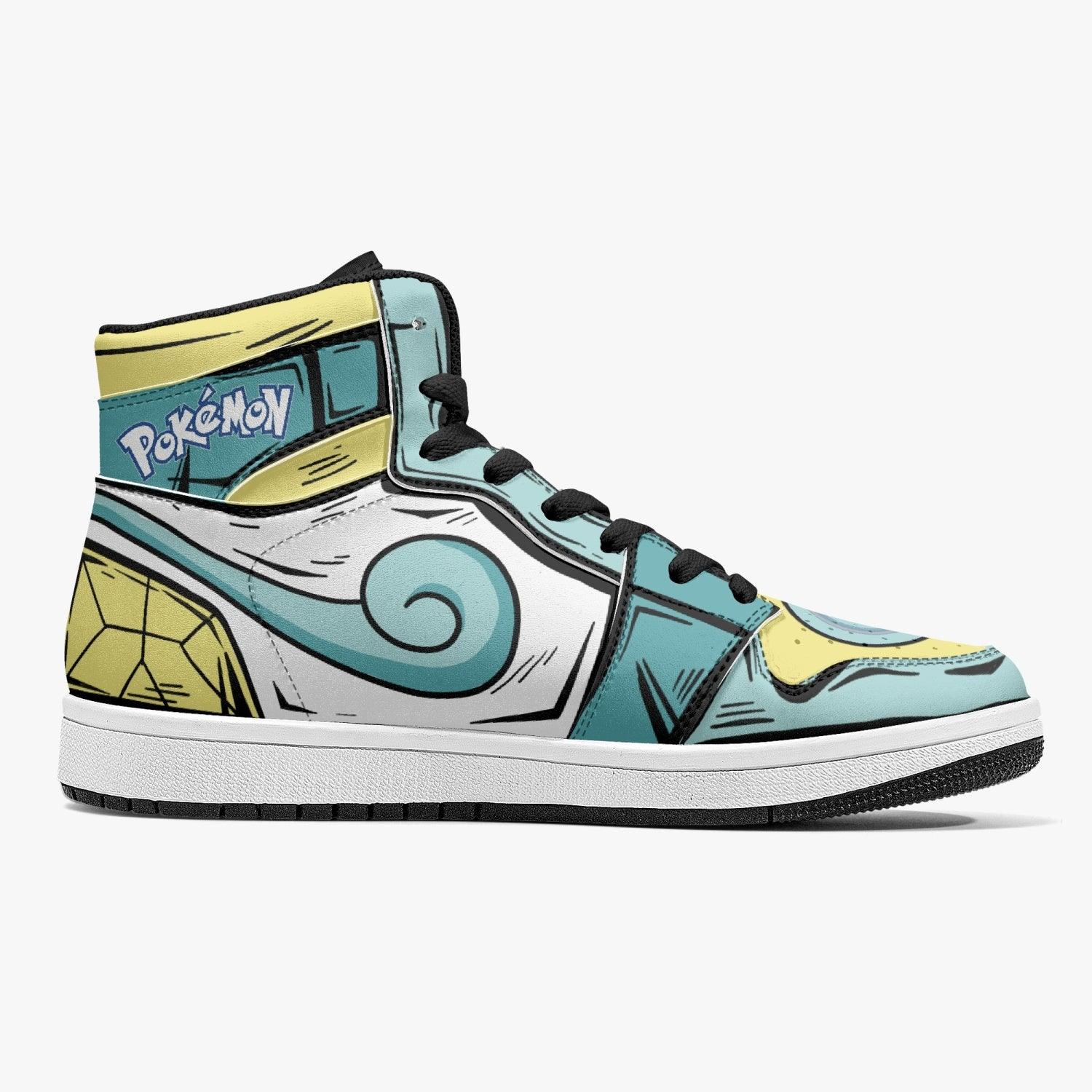 Squirtle Pokemon Mid 1 Basketball Shoes